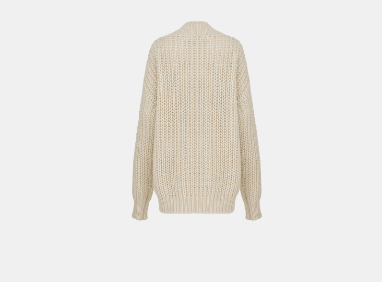 Dior o1w1db10925 444S26 Sweater in Ecru Size XS / US 0-2 / IT 36-38 - 2 Thumbnail