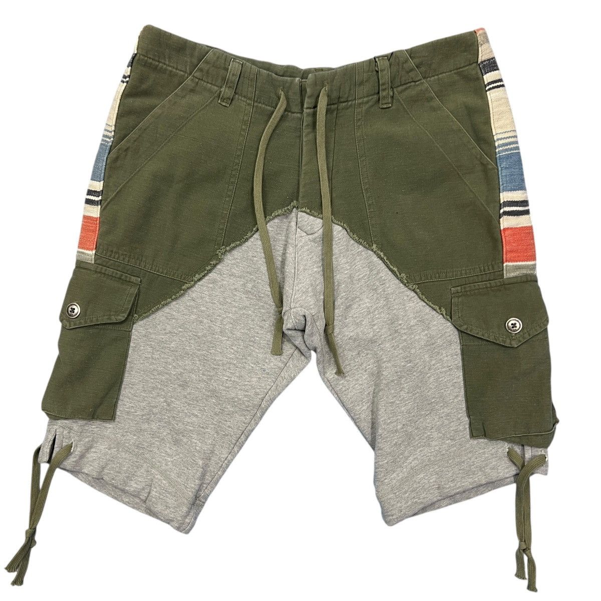 Greg Lauren Greg Lauren 2020 Baker Fleece 50/50 Hybrid Tent Shorts Size US 30 / EU 46 - 1 Thumbnail