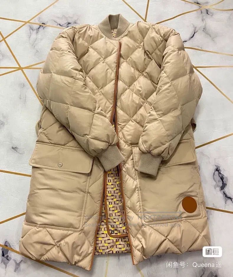 Hermes Hermes 21 Autumn/Winter Mid-length Beige Down Jacket Size XS / US 0-2 / IT 36-38 - 7 Thumbnail
