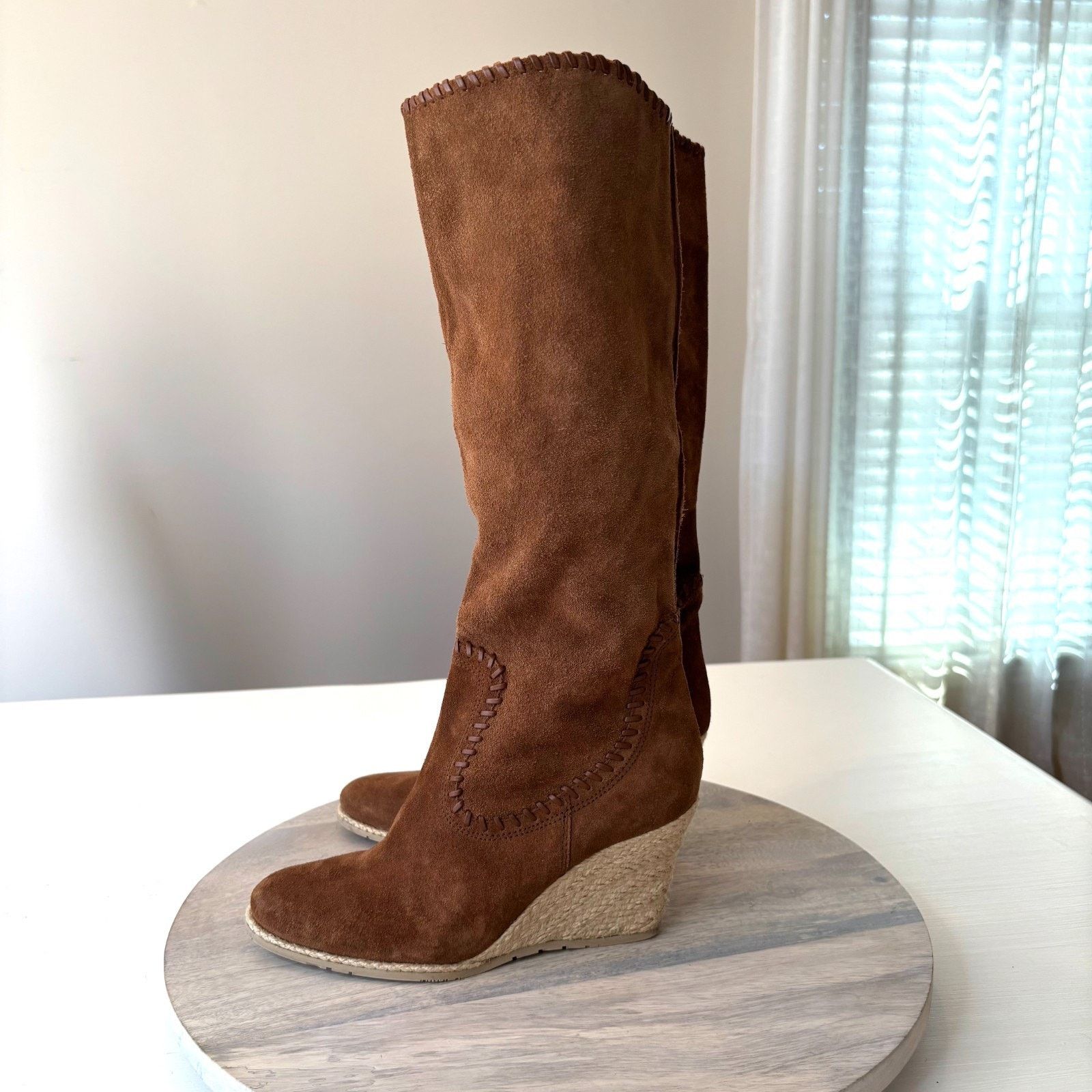 Donald Pliner Donald Pliner Suede Boots Women's Size 6.5 Brown Espadrille Size US 6.5 / IT 36.5 - 2 Thumbnail