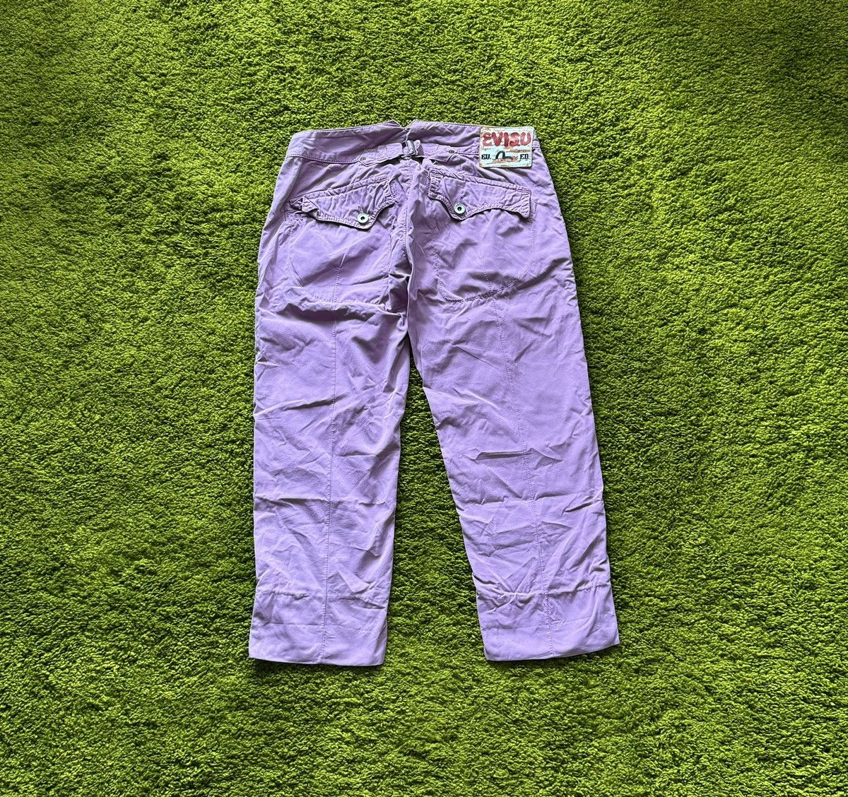 Evisu × Japanese Brand × Vintage 🇯🇵 Evisu 2000s vintage Japanese style capri shorts Y2K Size 27" / US 4 / IT 40 - 1 Thumbnail