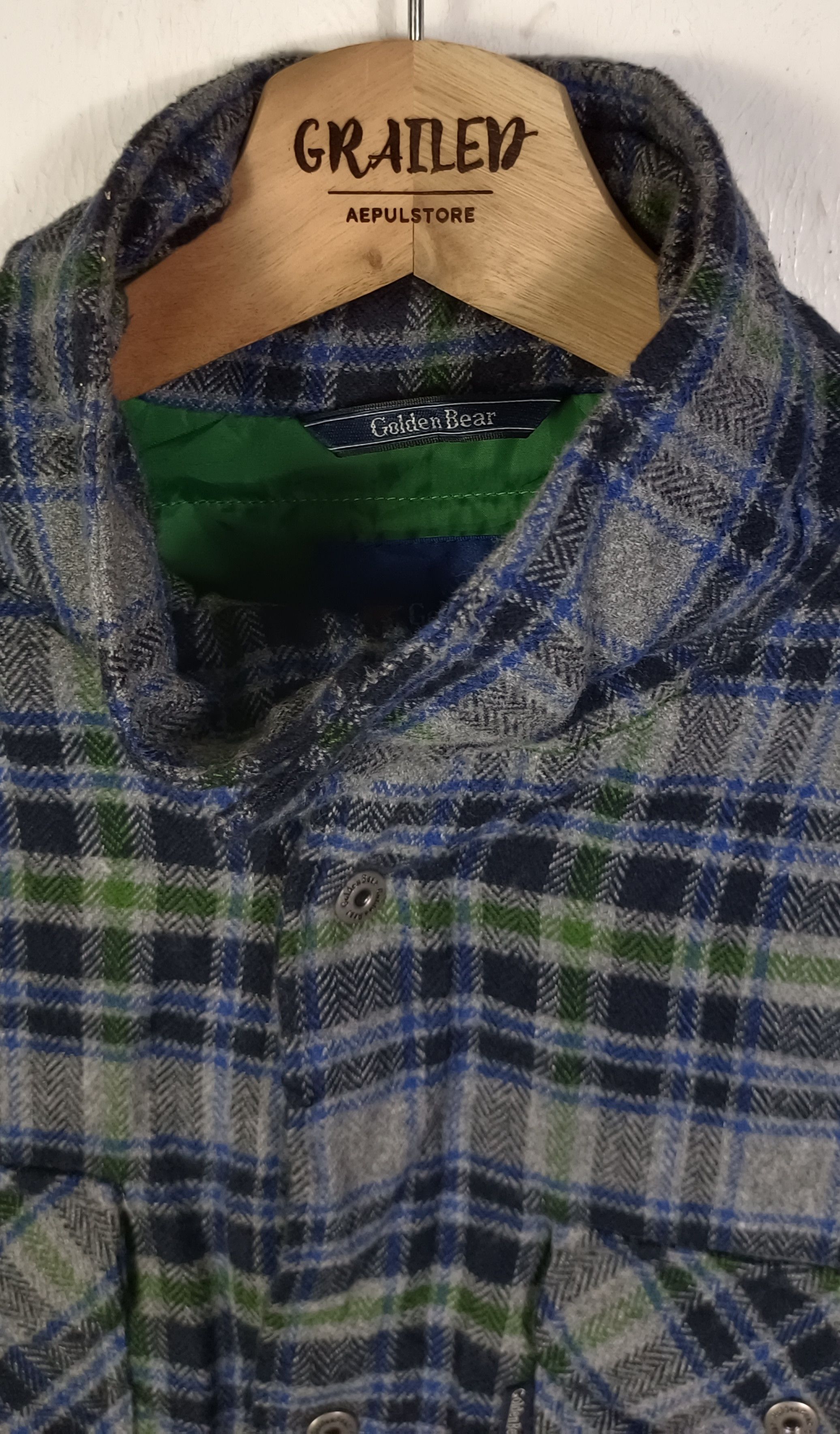 Golden Bear Vintage 90s🔥 Golden Bear Flannel Shirt Jacket Size US M / EU 48-50 / 2 - 9 Thumbnail