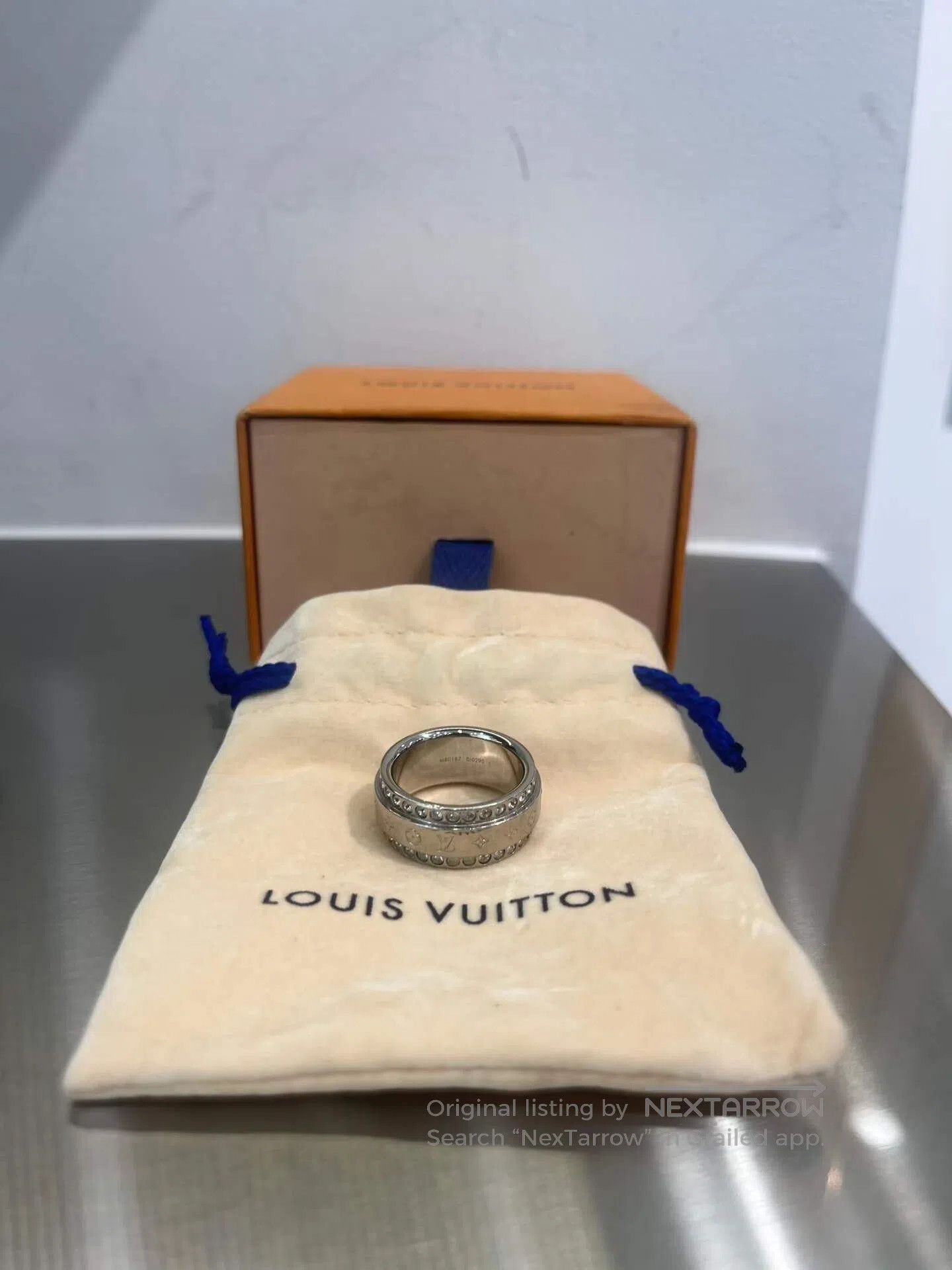 Louis Vuitton Louis Vuitton Silver Monogram Ring| Size ONE SIZE - 1 Thumbnail