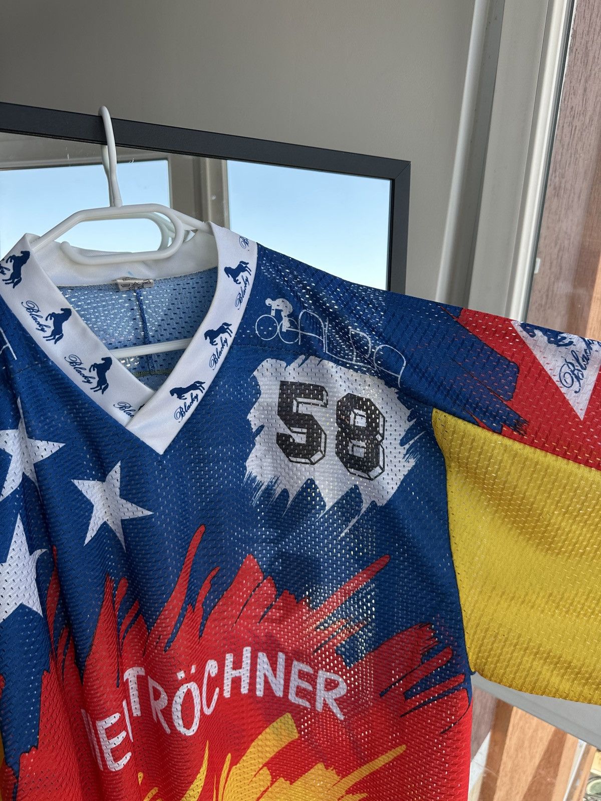 Vintage Vintage 90s Blacky Switzerland Motocross Jersey #58 Size US XL / EU 56 / 4 - 8 Thumbnail