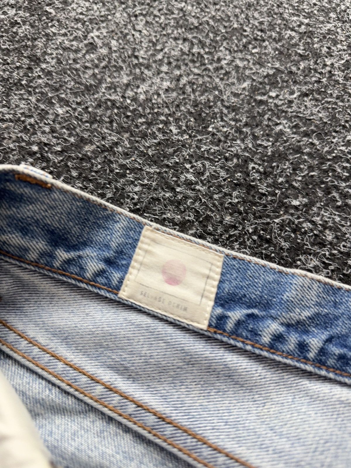 Han Kjobenhavn Han Kjobenhavn Selvedge Jeans Dirty Distressed Light Wash Size US 29 - 13 Thumbnail