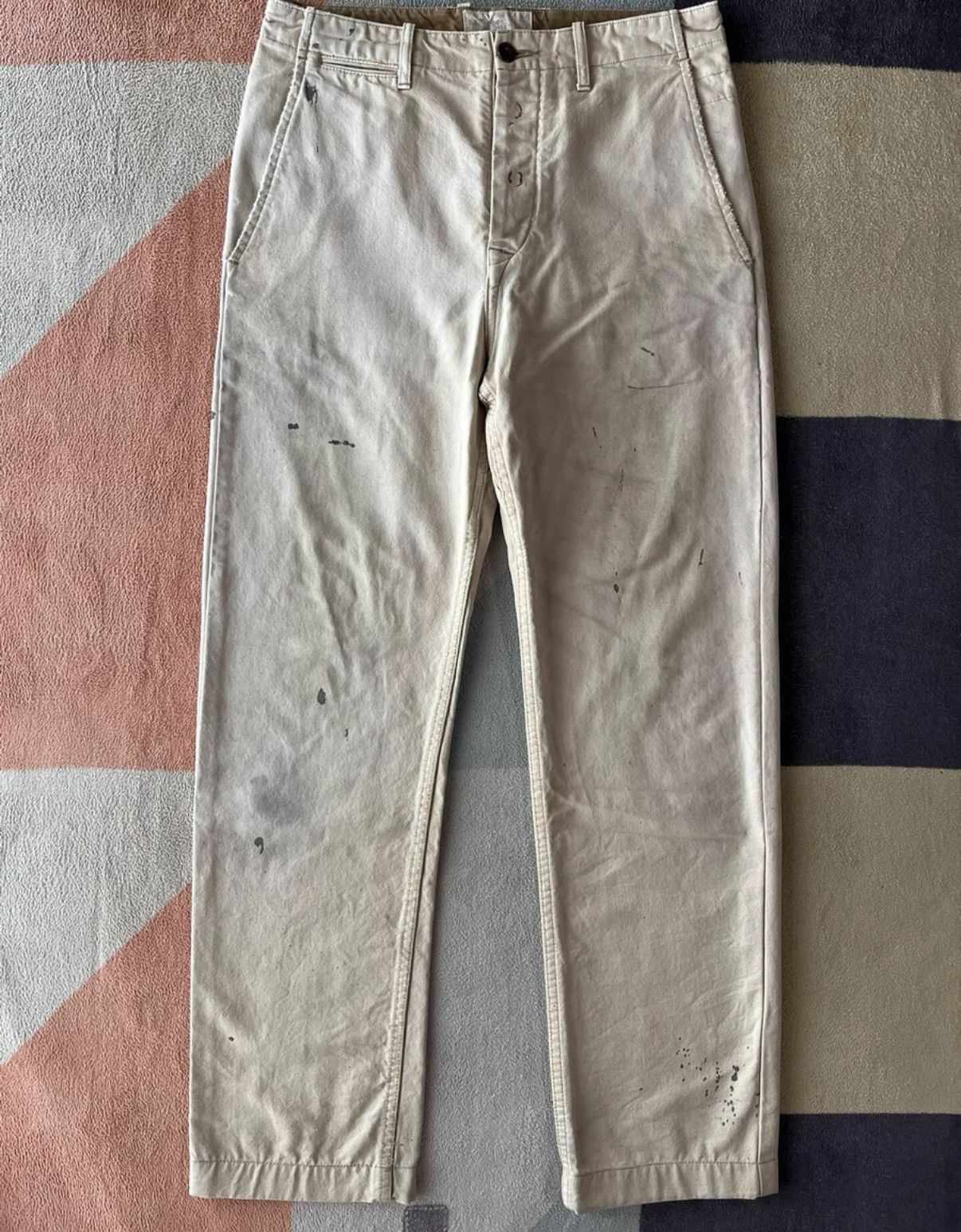 RRL Ralph Lauren White Casual Pants Size 28 Size US 28 / EU 44 - 1 Thumbnail