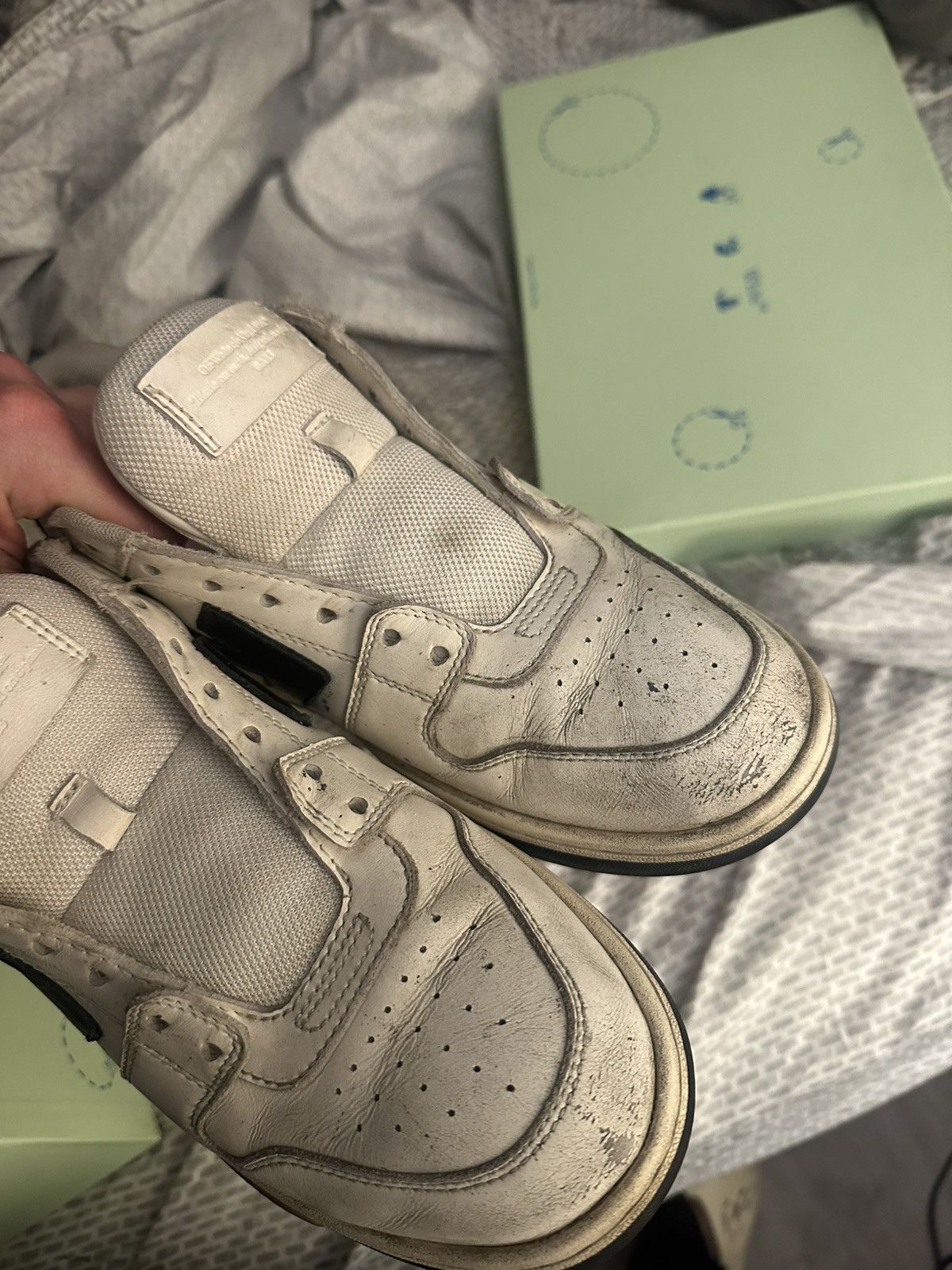Off-White Size 7.5 - Off-White Out Of Office OOO White - 16251576 Size US 7.5 / EU 40-41 - 10 Thumbnail