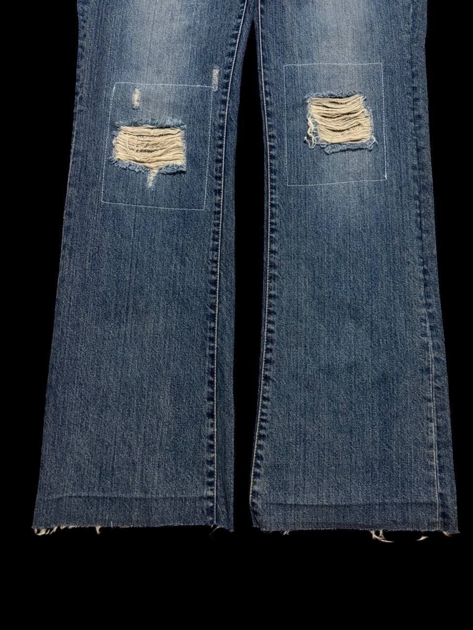 Other FLARE Japanese Rare Distress Snake Skin Studded Insane Jean Size US 32 / EU 48 - 9 Thumbnail