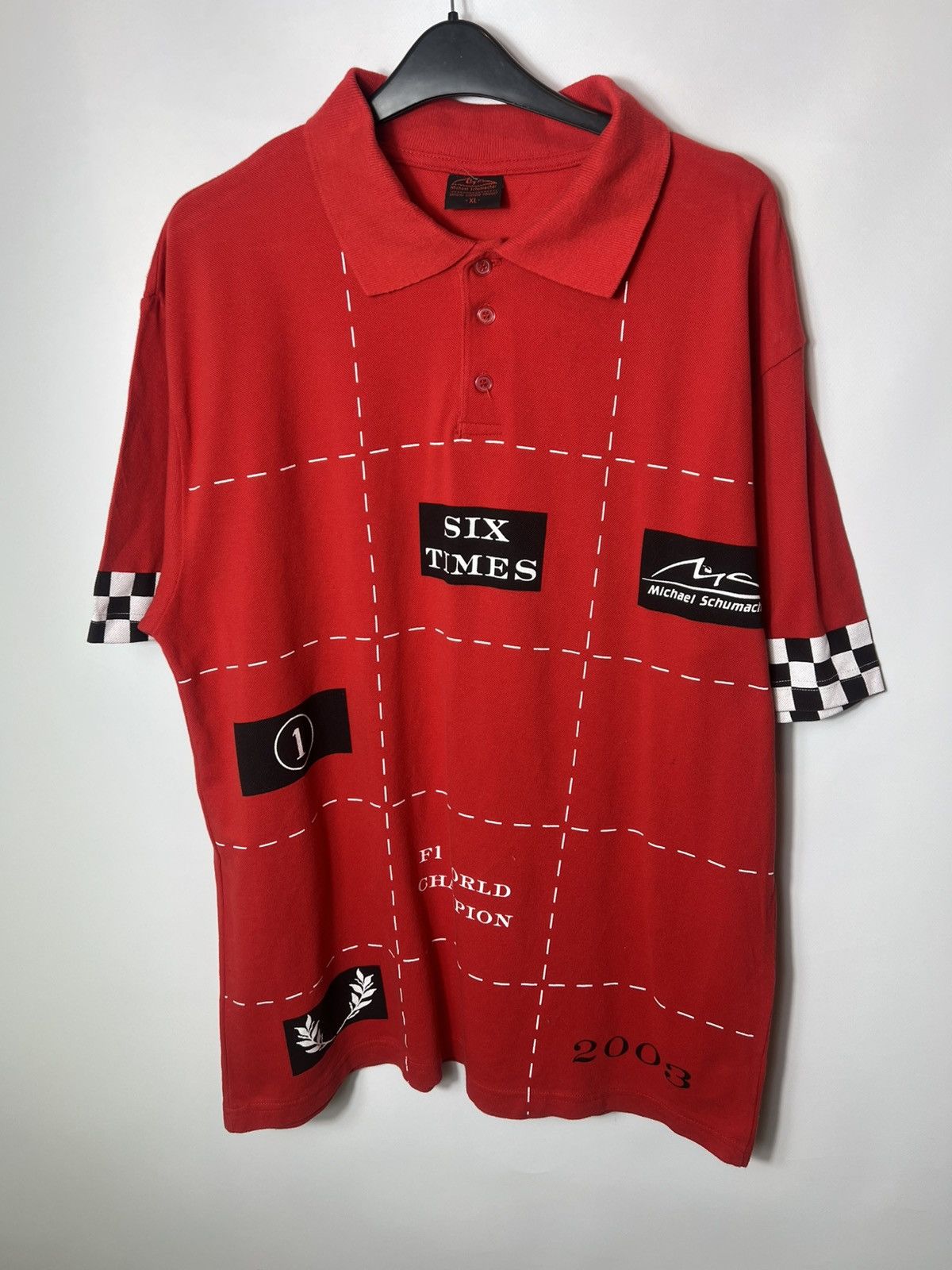 Ferrari Vintage Michael Schumacher 2003 Racing F1 World Champion tee Size US XL / EU 56 / 4 - 1 Thumbnail