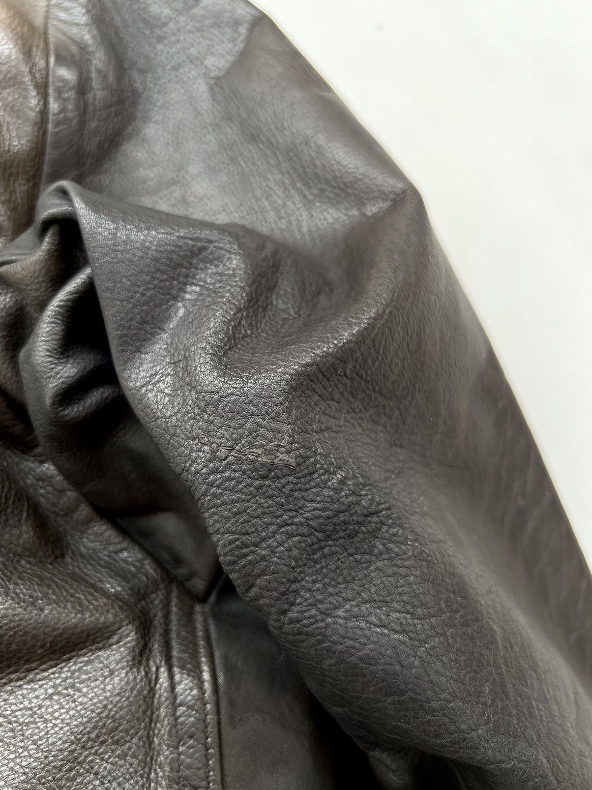 Marithe + Francois Girbaud 🔥1980s Marithe Francois Girbaud Leather Down Aviation Bomber Size US XL / EU 56 / 4 - 25 Thumbnail