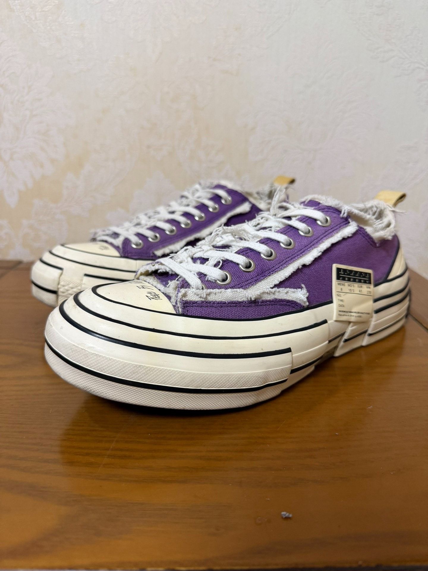 Yohji Yamamoto Yohji Yamamoto Purple Lowtop Sneakers 8 Men Size US 8 / EU 41 - 1 Thumbnail