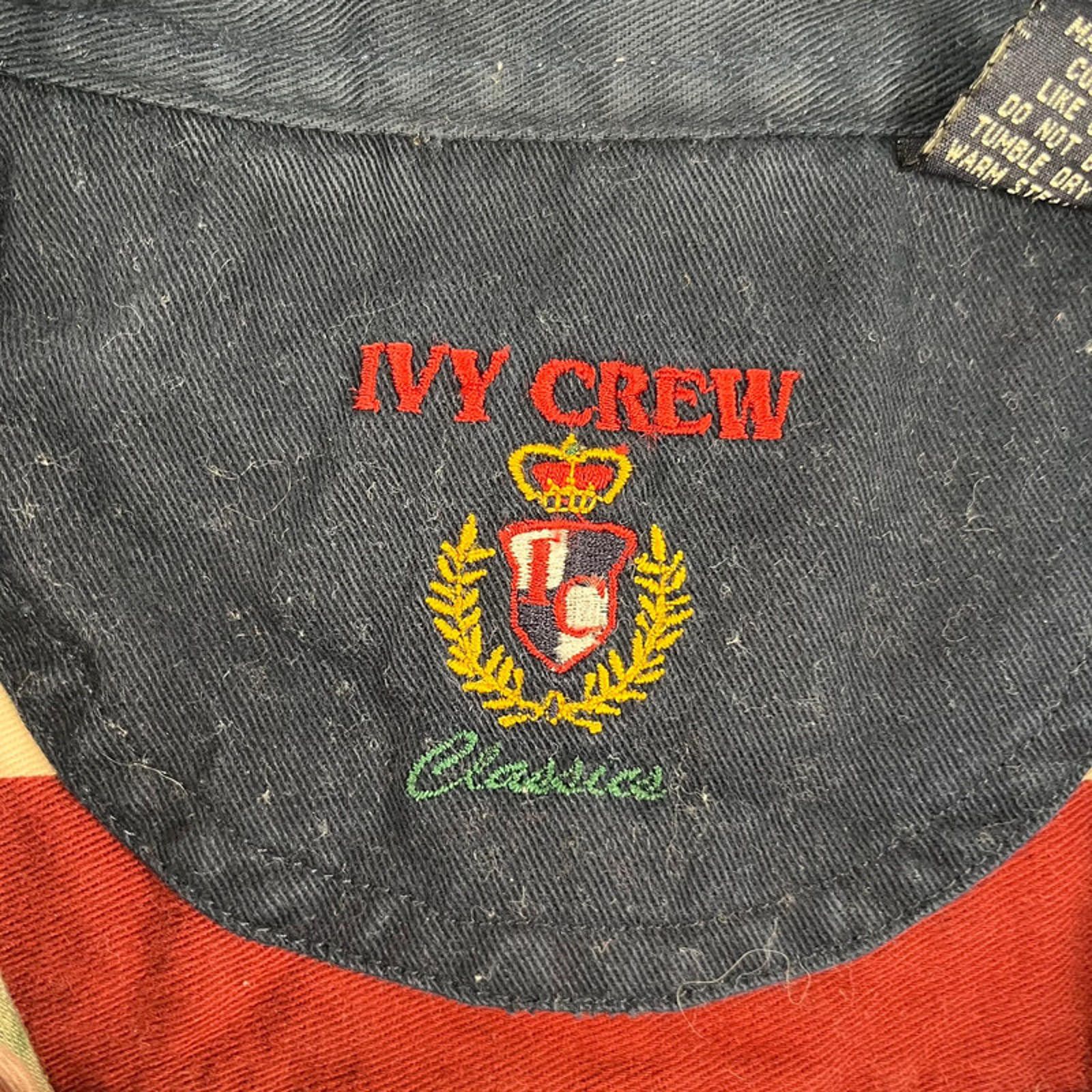 Tommy Hilfiger Vintage Tommy Hilfiger Ivy Crew Shirt L Red Blue Green White Size US L / EU 52-54 / 3 - 5 Thumbnail
