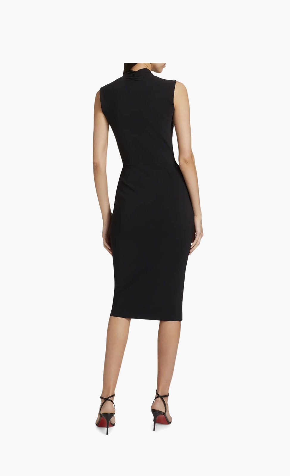 Chiara Boni Chiara Boni Elegant Black Midi Dress Size M / US 6-8 / IT 42-44 - 3 Thumbnail