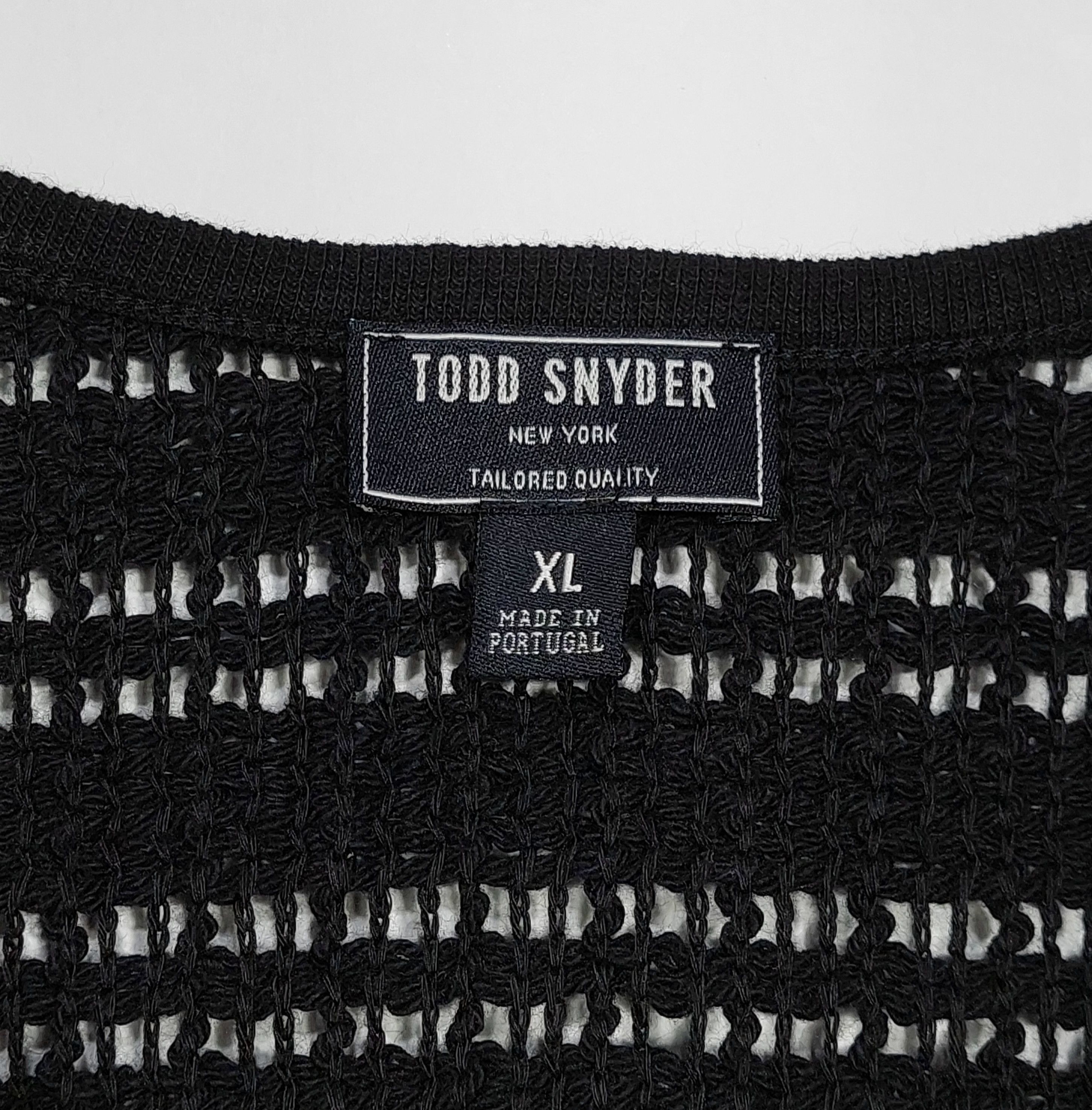 Todd Snyder open stitch sleeveless sweat vest - black XL Size US XL / EU 56 / 4 - 3 Thumbnail