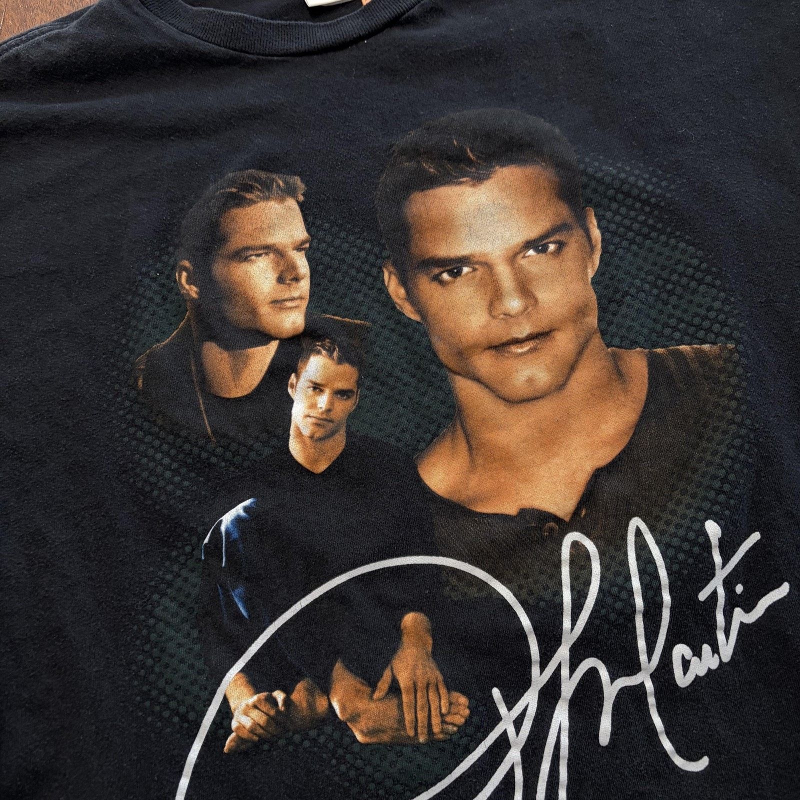 Vintage Vtg Ricky Martin Winterland Shirt Mens XL Black 1999 Tee 90s Size US XL / EU 56 / 4 - 4 Thumbnail
