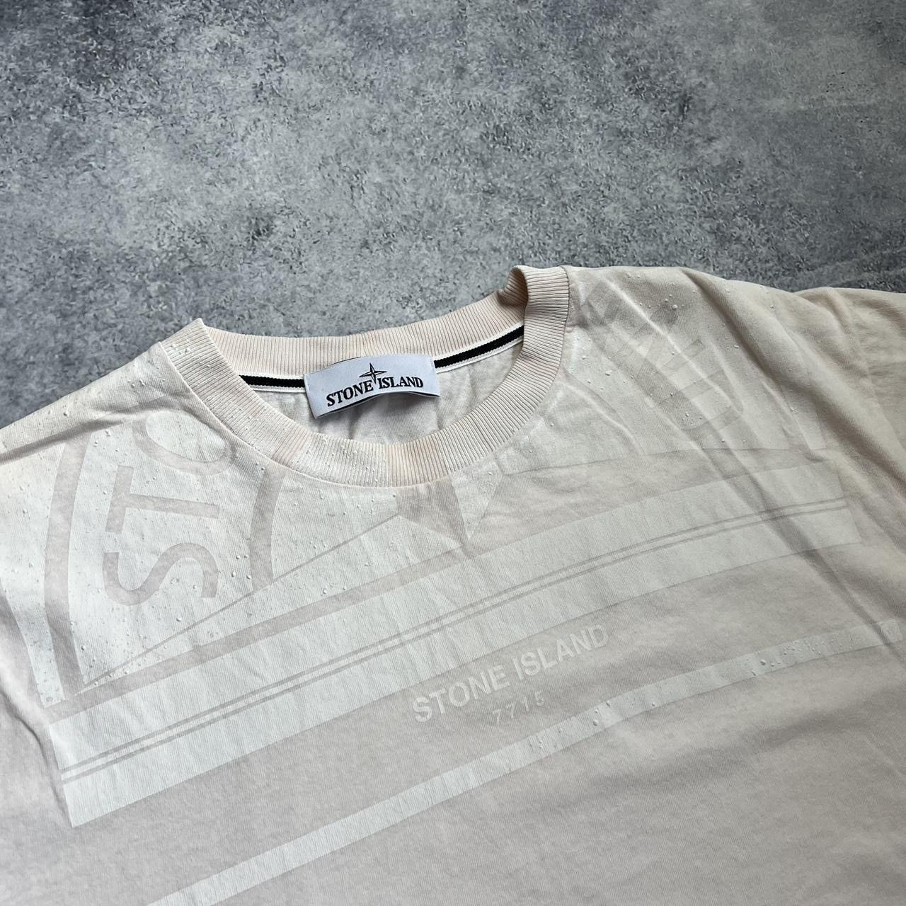 Stone Island Stone island 2022 light pink graphic tee Size US L / EU 52-54 / 3 - 3 Thumbnail