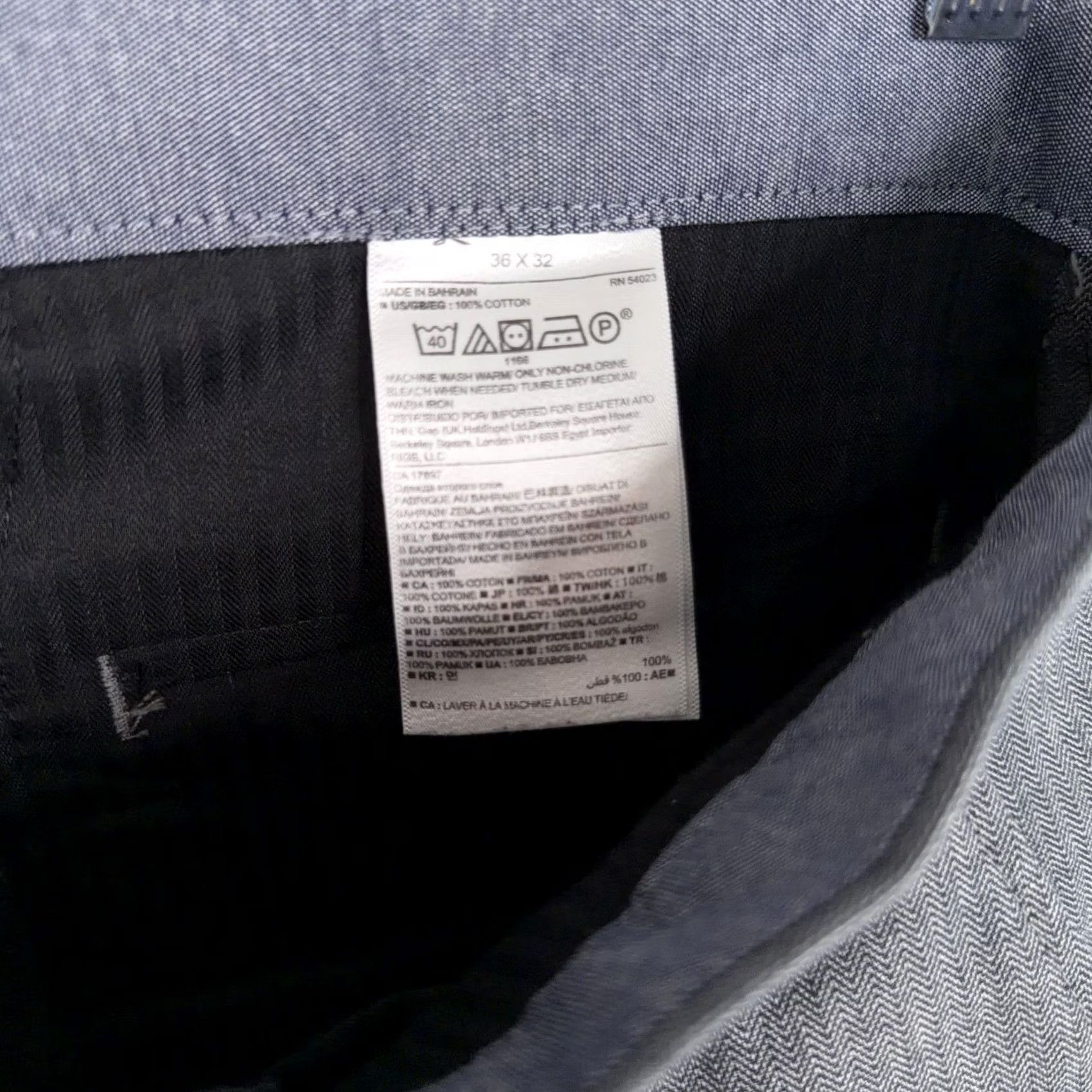 Banana Republic Banana Republic Mens Dress Pants 36x32 Grey Herringbone Kentfield – Business Casual Size US 36 / EU 52 - 5 Thumbnail