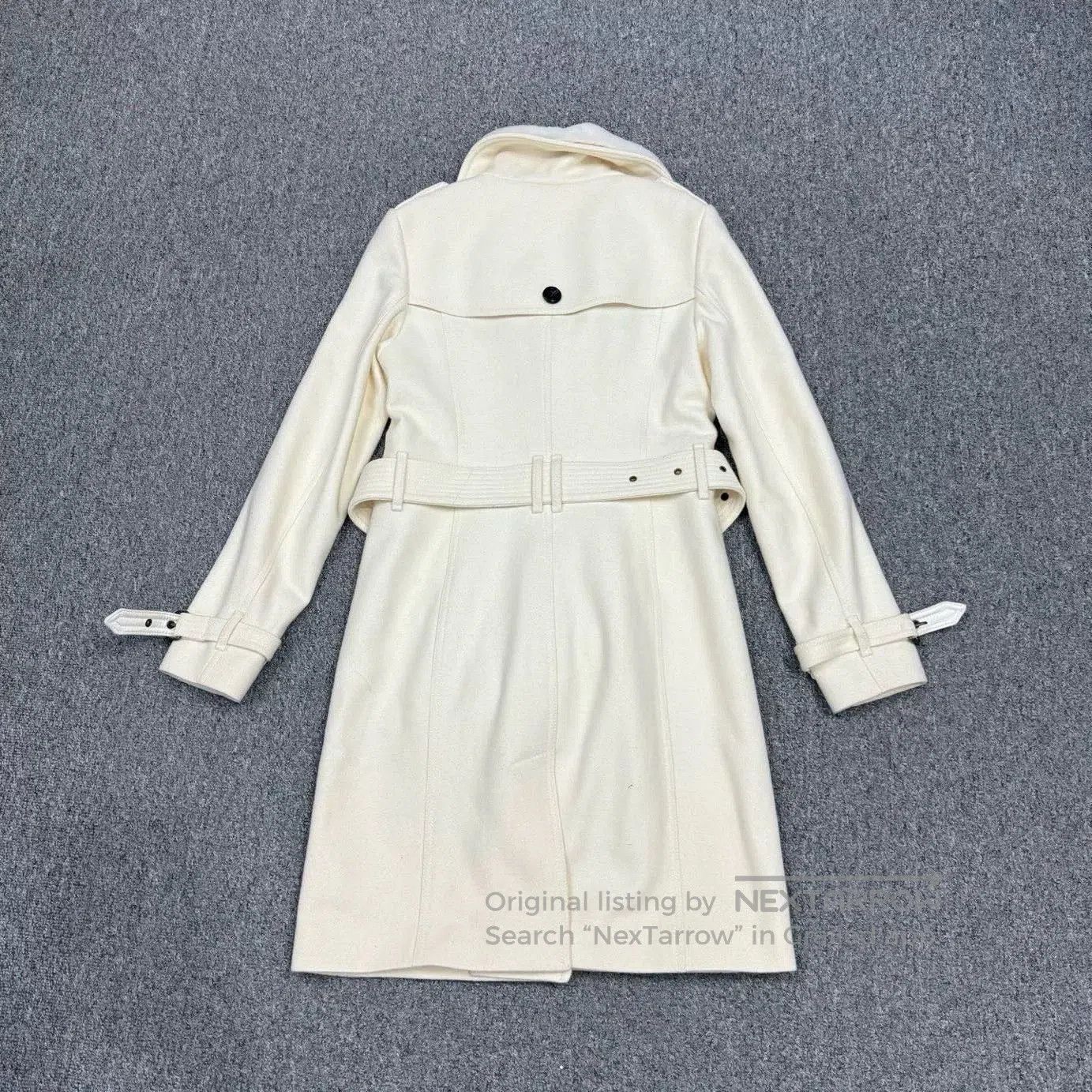 Burberry Burberry White Wool Coat UK4. Size US XS / EU 42 / 0 - 2 Thumbnail