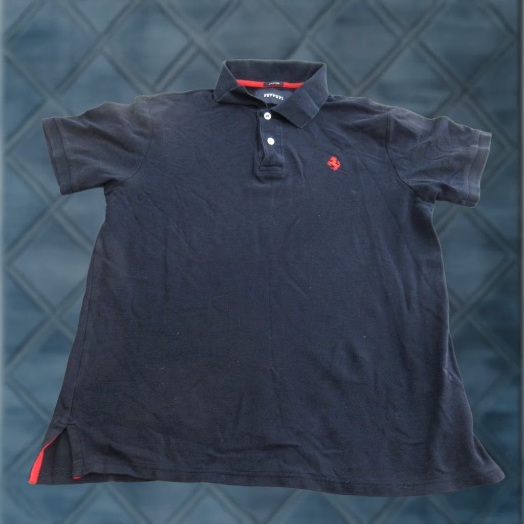 Ferrari Ferrari Polo Shirt Mens Small Navy Blue Red Logo Embroidered Prancing Horse Size US S / EU 44-46 / 1 - 1 Thumbnail