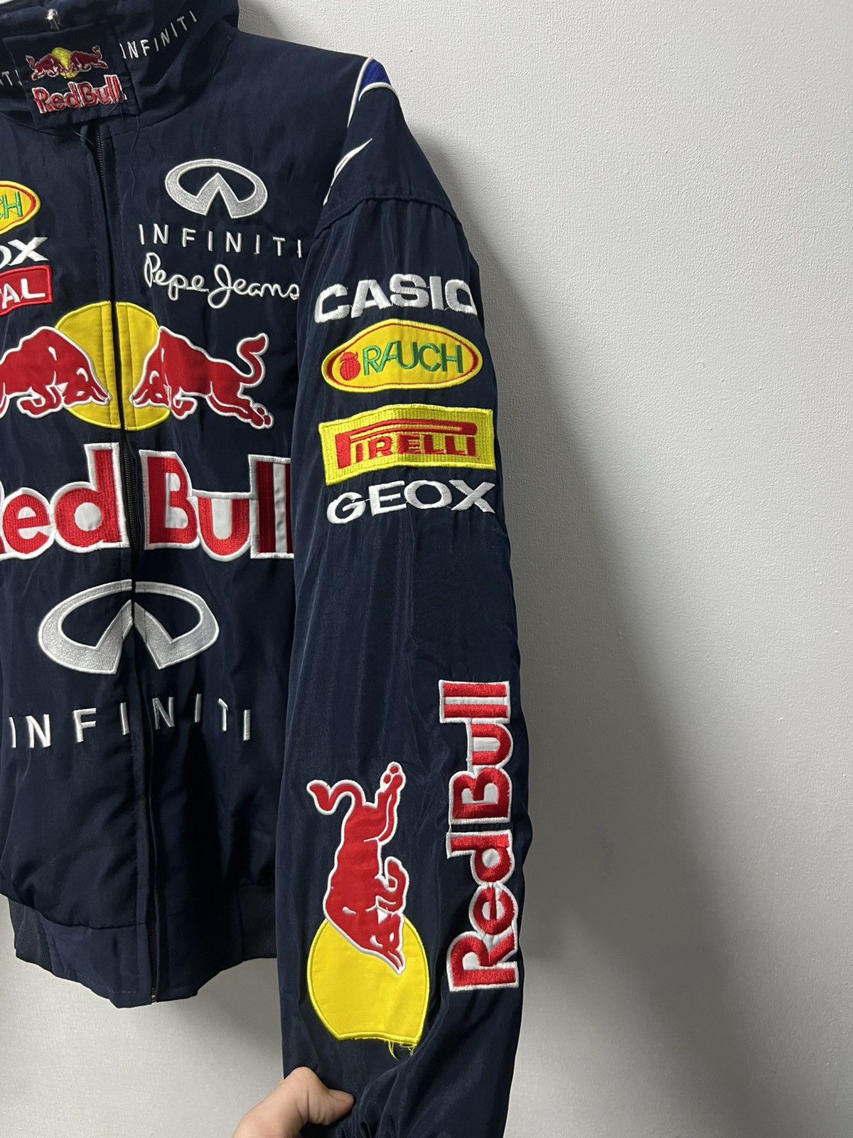 Formula 1 Vintage Racing Jacket Red Bull Infinity Pepe Jeans NASCAR Size US L / EU 52-54 / 3 - 4 Thumbnail