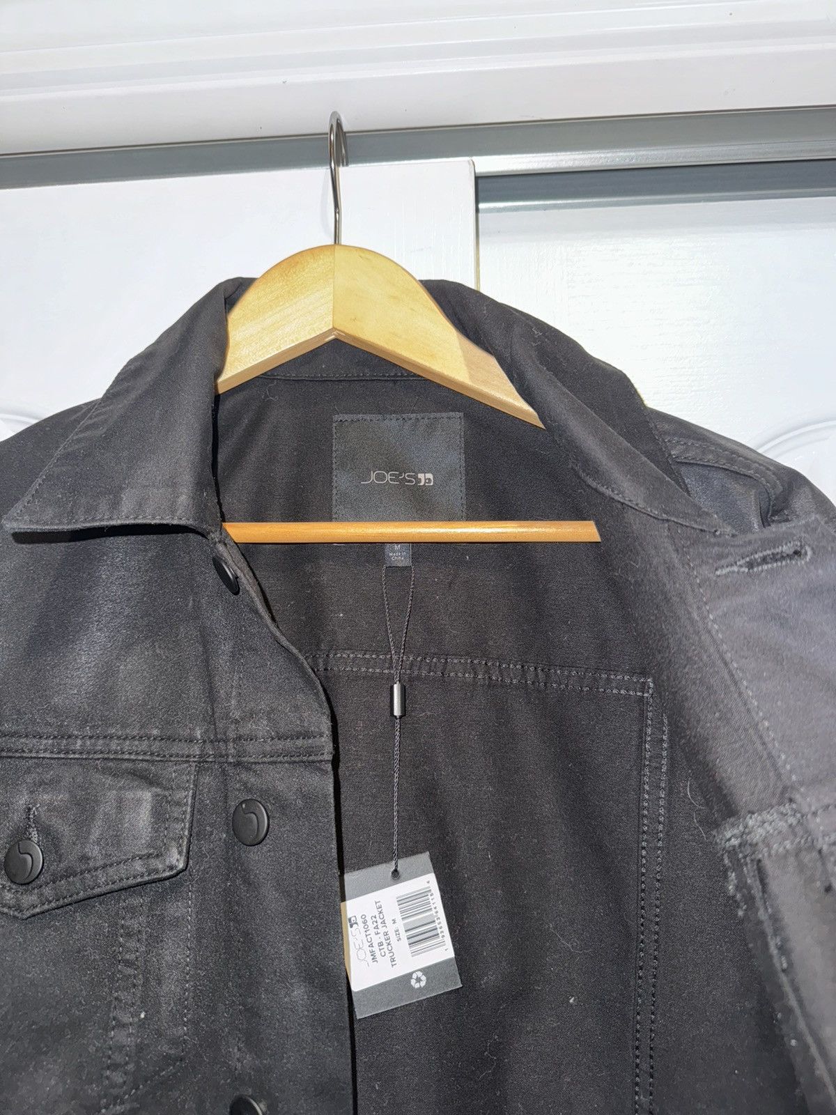 Joe's Black Coated Jacket Size US M / EU 48-50 / 2 - 2 Thumbnail