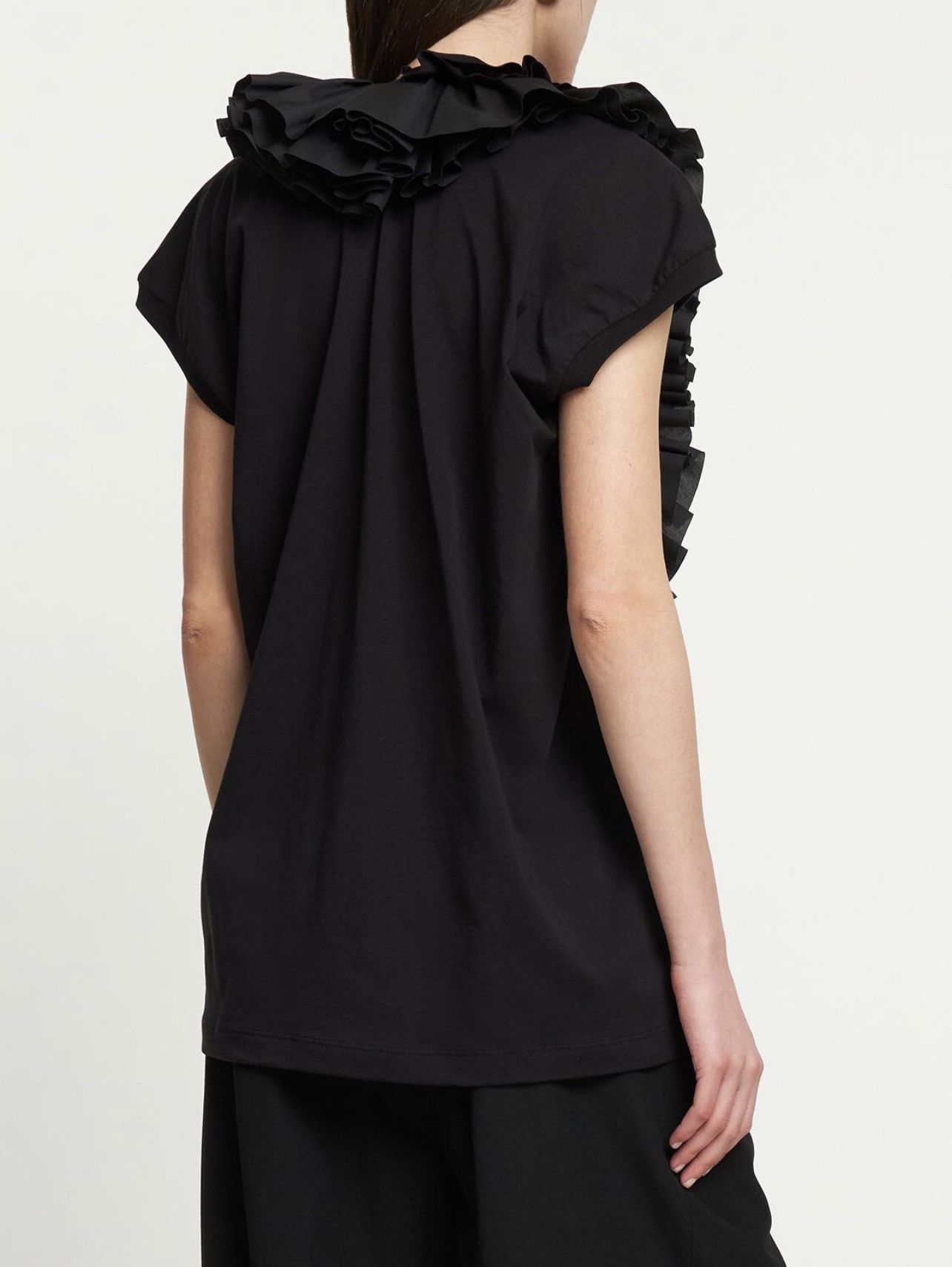 Dries Van Noten V-Neck Ruffle Top Size M / US 6-8 / IT 42-44 - 9 Thumbnail