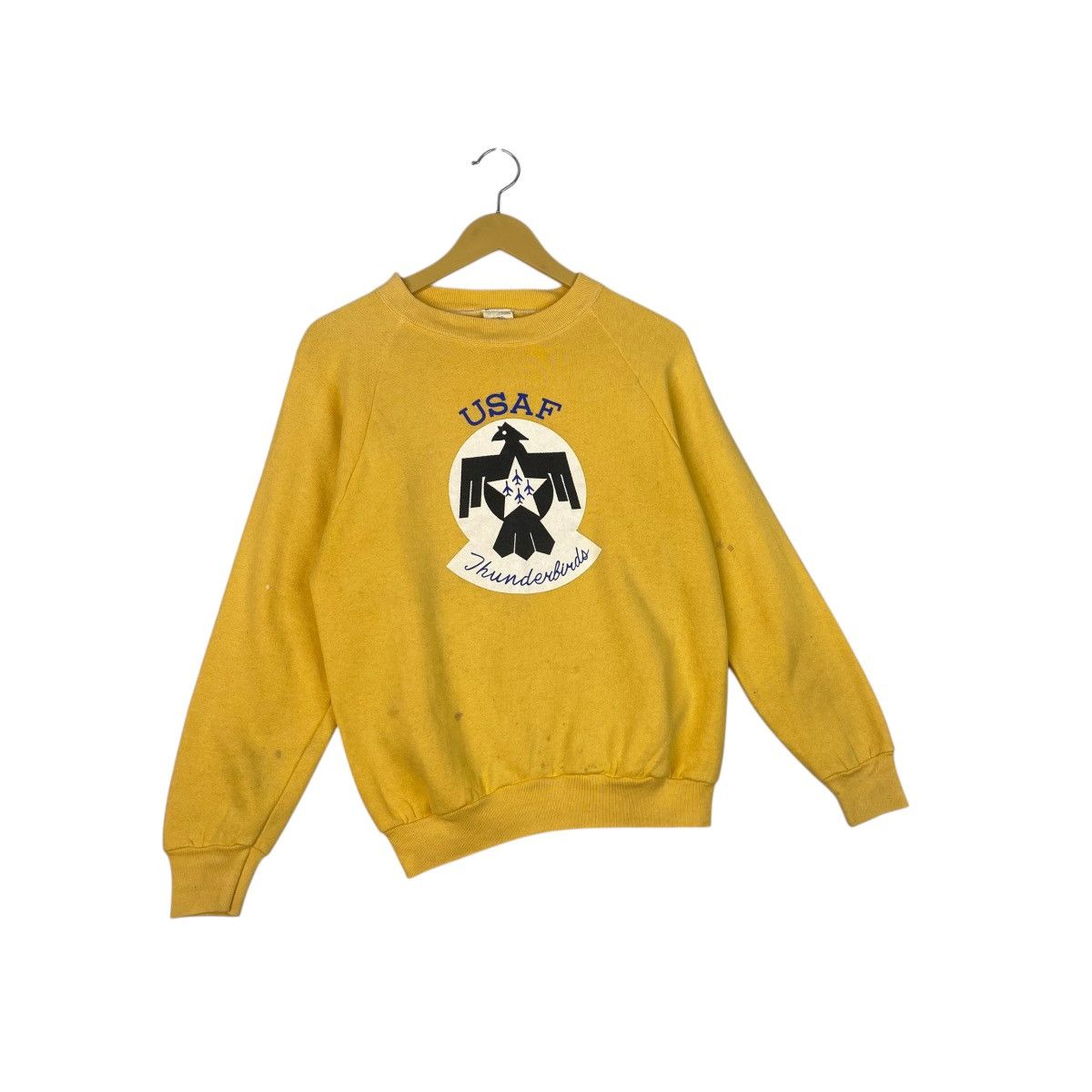 Vintage Vintage Fruit Of The Loom Yellow Pullover Jumper Size M Size M / US 6-8 / IT 42-44 - 3 Thumbnail