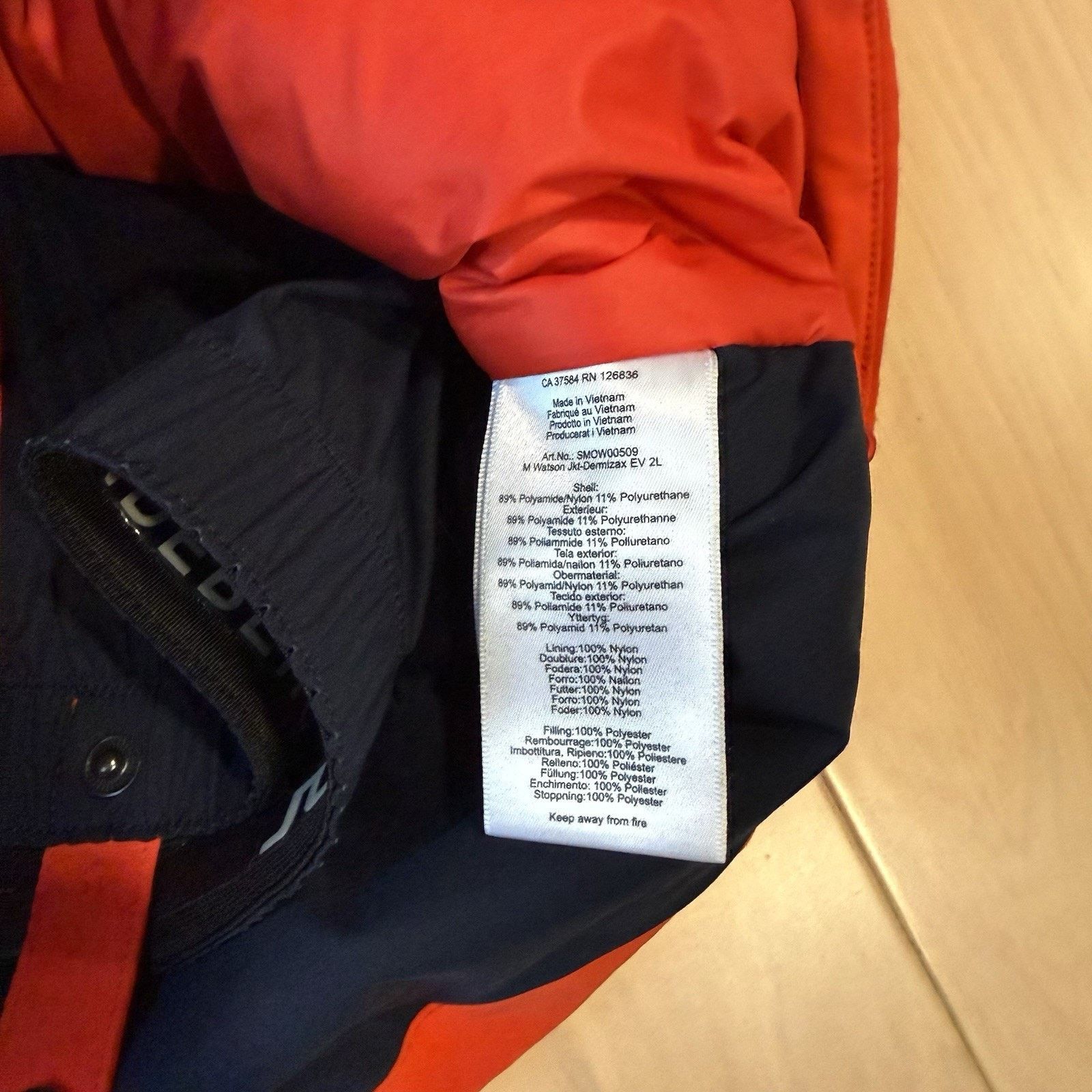 J.Lindeberg J Lindeberg Watson Ski Jacket Small Orange Full Zip Parka Size US S / EU 44-46 / 1 - 8 Thumbnail