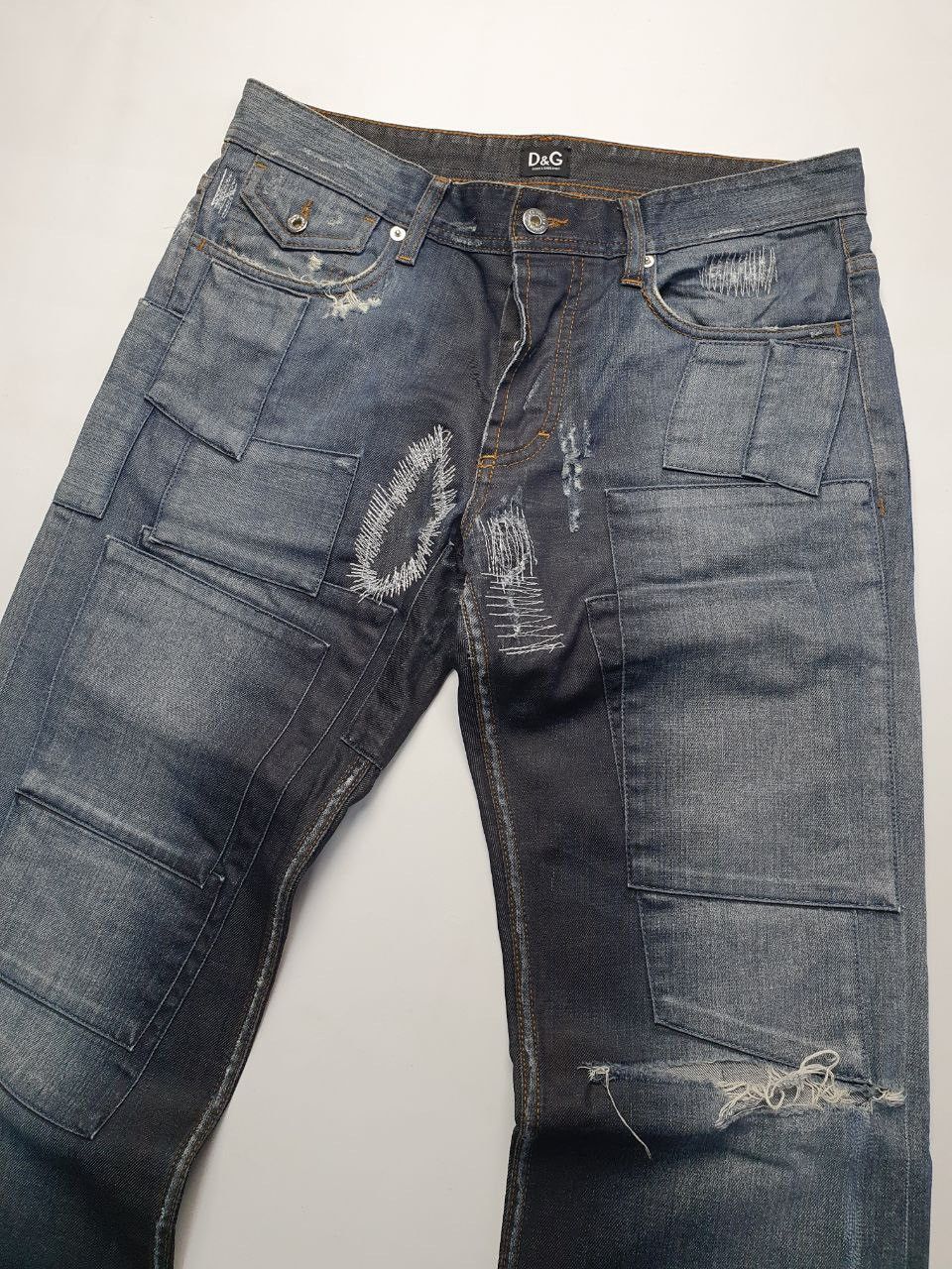 Dolce & Gabbana Dolce Gabbana Vintage Distressed Jeans Size US 31 - 6 Thumbnail