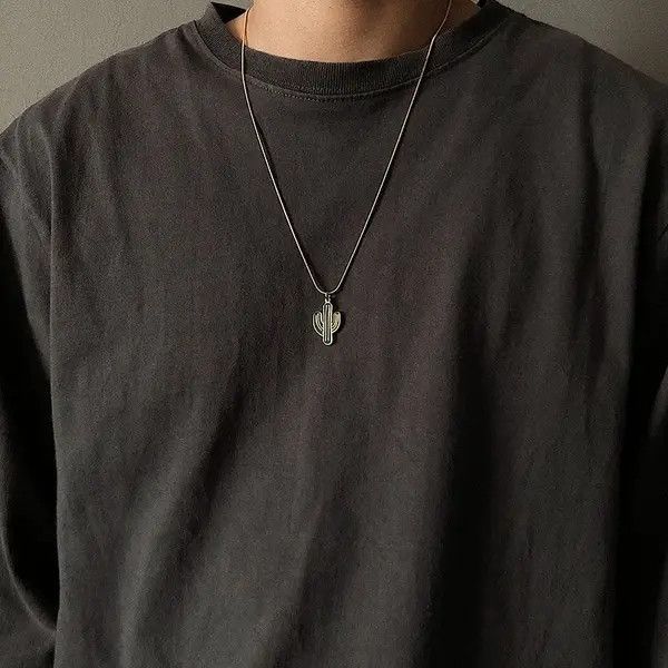 Jewelry "Masumi x Fuka "Cactus Pendant Silver Necklace Size ONE SIZE - 5 Thumbnail