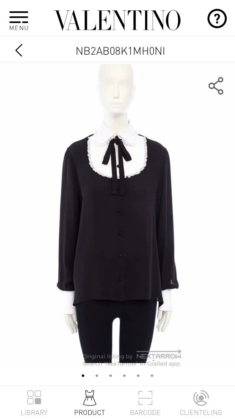 Valentino Valentino Black shirt Size M / US 6-8 / IT 42-44 - 4 Thumbnail