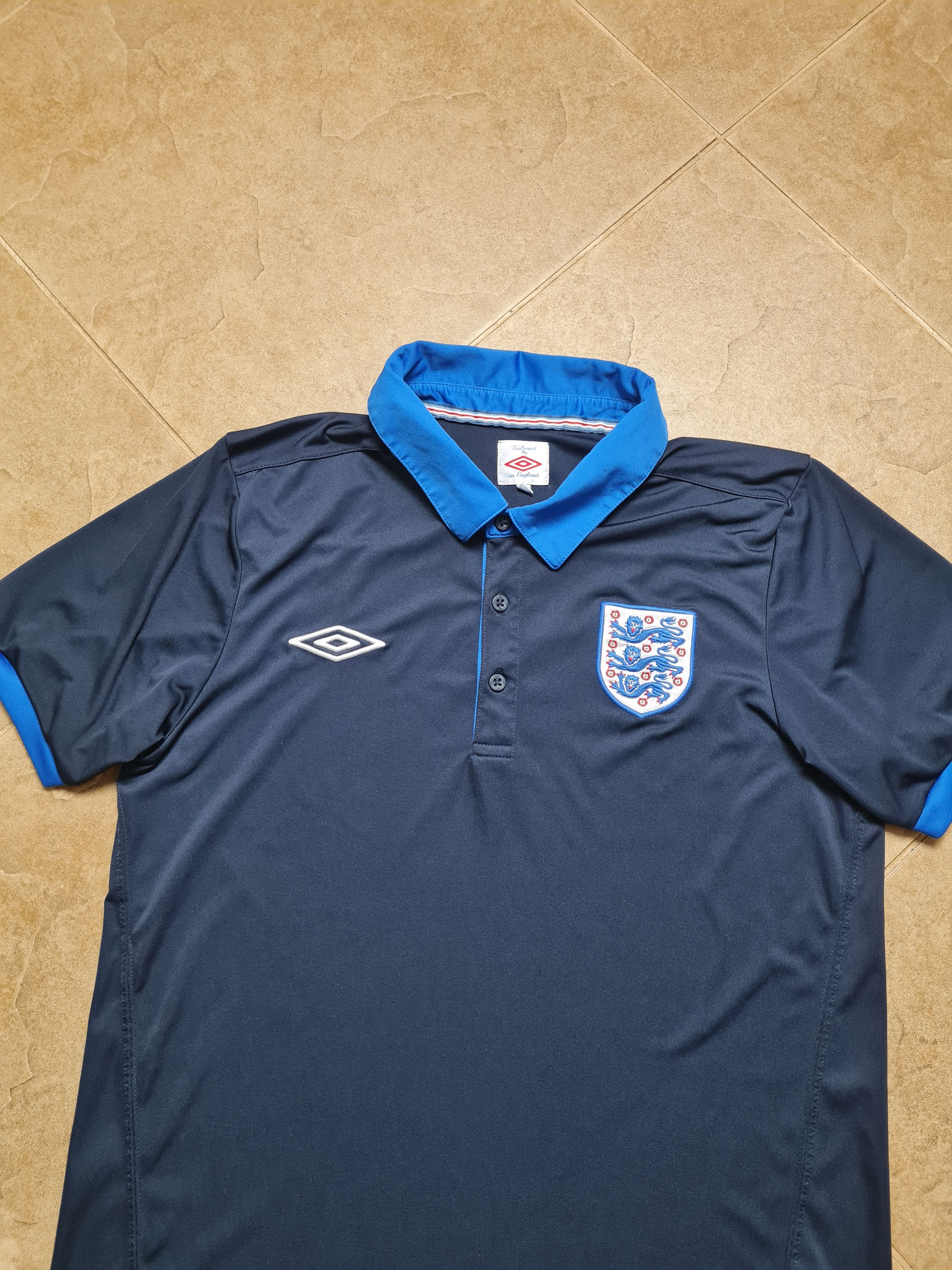 Umbro England Umbro Away Shirt 2012 Polo Soccer Jersey Three Lions Size US M / EU 48-50 / 2 - 5 Thumbnail