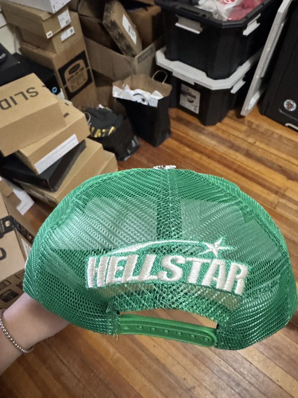 HELLSTAR Hellstar logo green trucker Size ONE SIZE - 3 Thumbnail