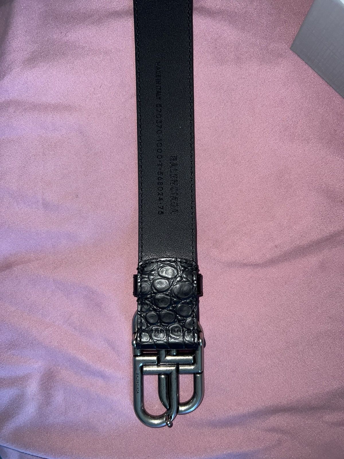 Balenciaga Balenciaga Large BB Leather Belt Size 30 - 9 Thumbnail