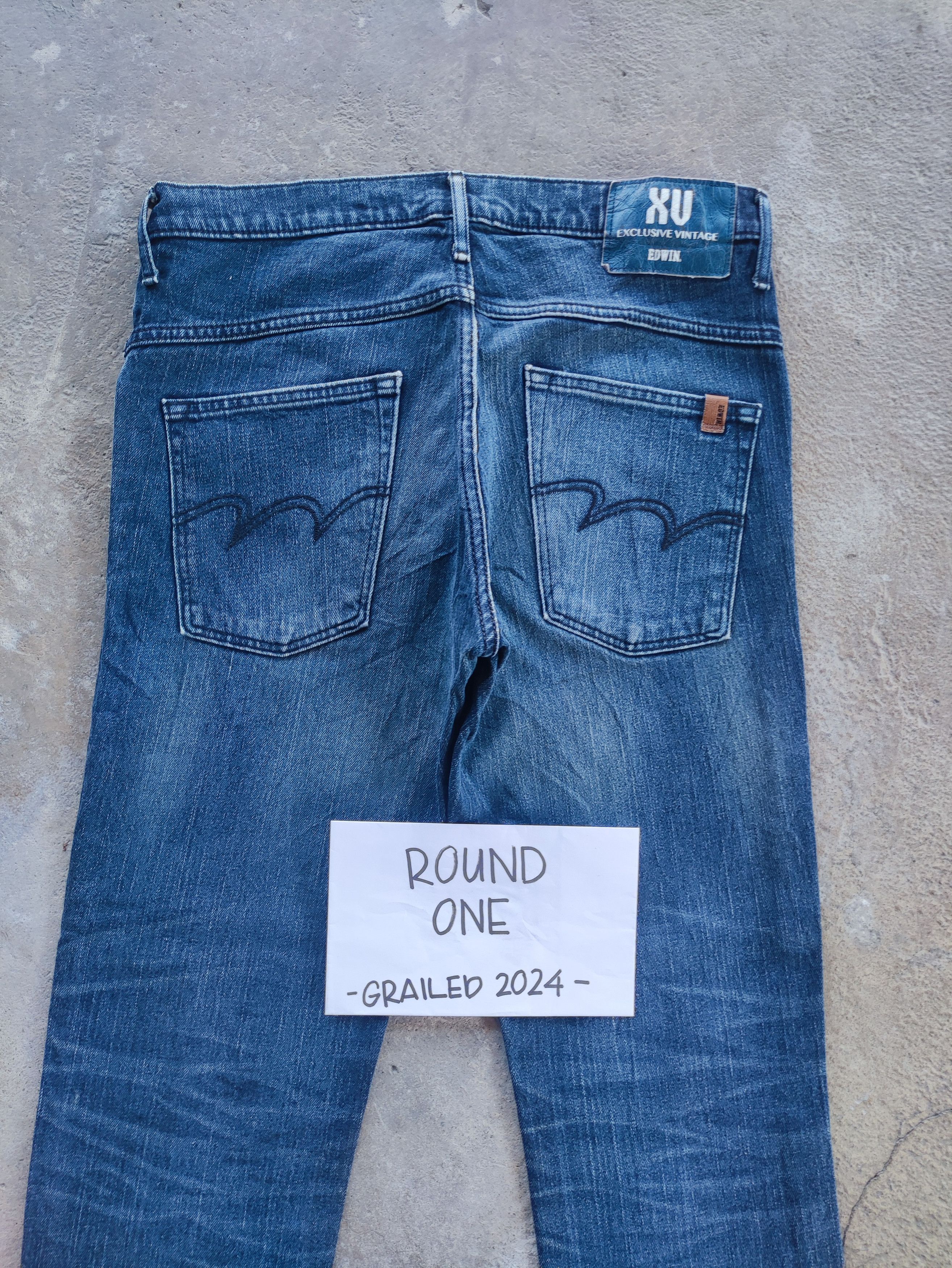 Edwin × Jean × Vintage Vintage Edwin StoneWash Distressed Faded Denim Pants Jeans Size US 32 / EU 48 - 14 Thumbnail