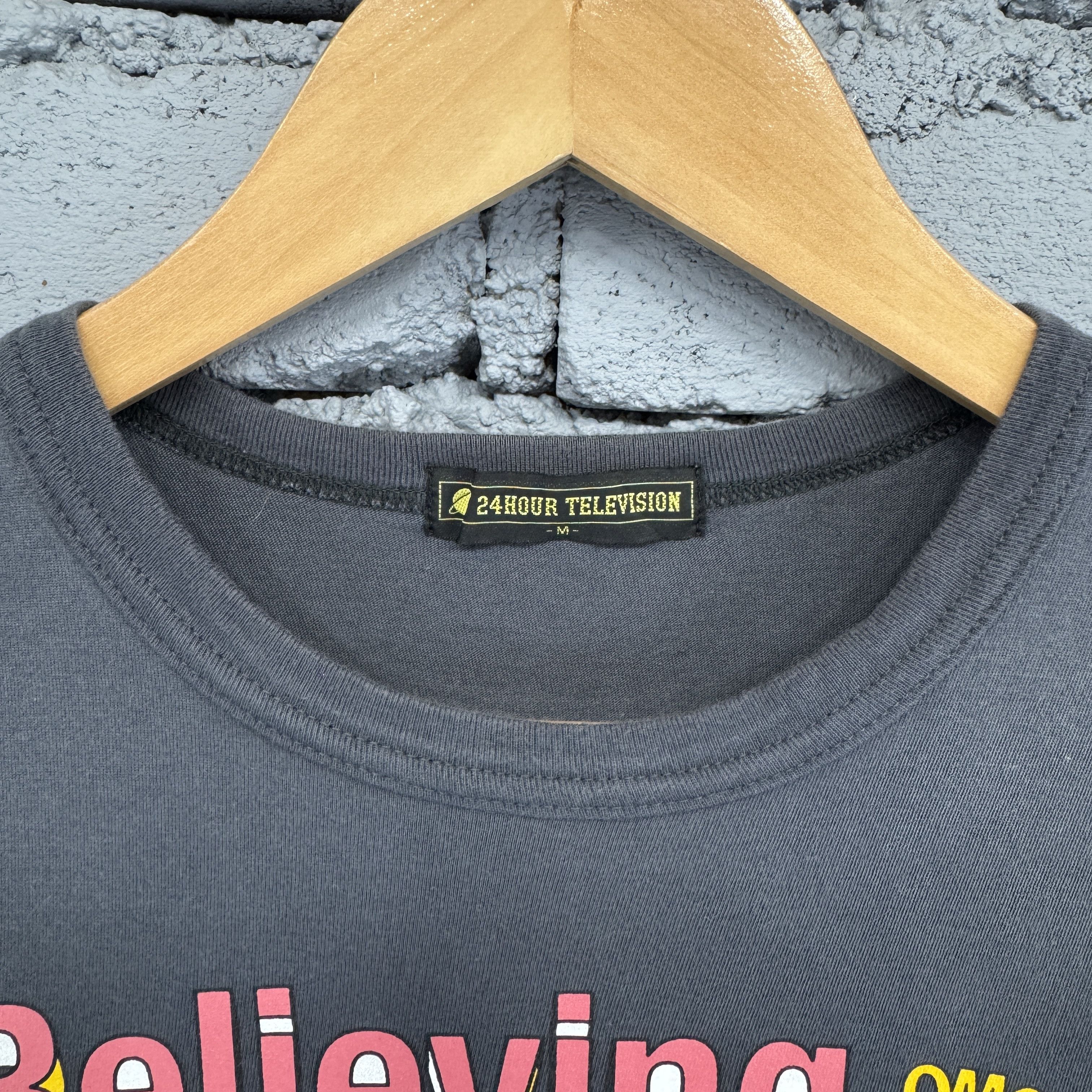 Vintage Vintage Sunfaded Japanese Brand 24 Hour Television Tshirt Size US M / EU 48-50 / 2 - 5 Thumbnail