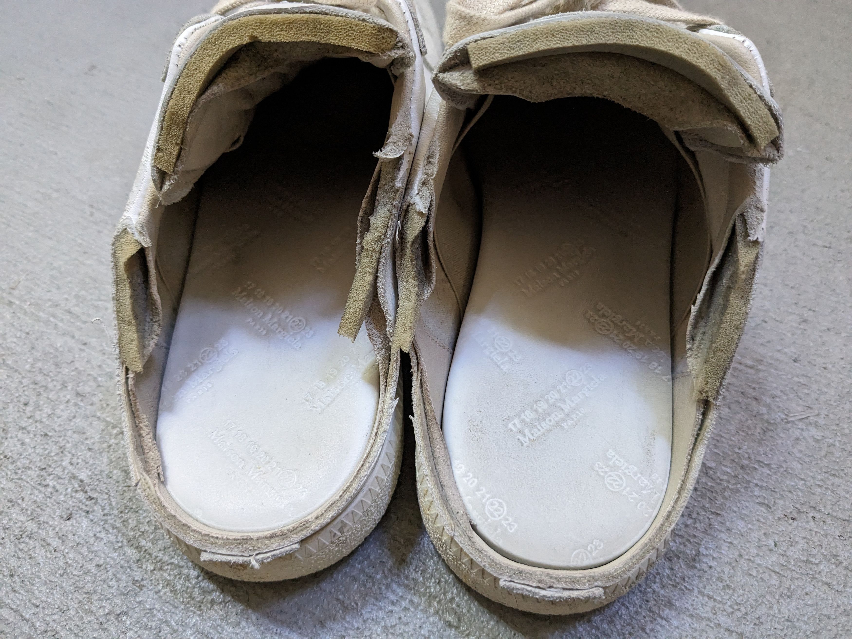 Maison Margiela Maison Margiela GAT Replica White Gray 7 40 Suede Leather Size US 7 / EU 40 - 10 Thumbnail