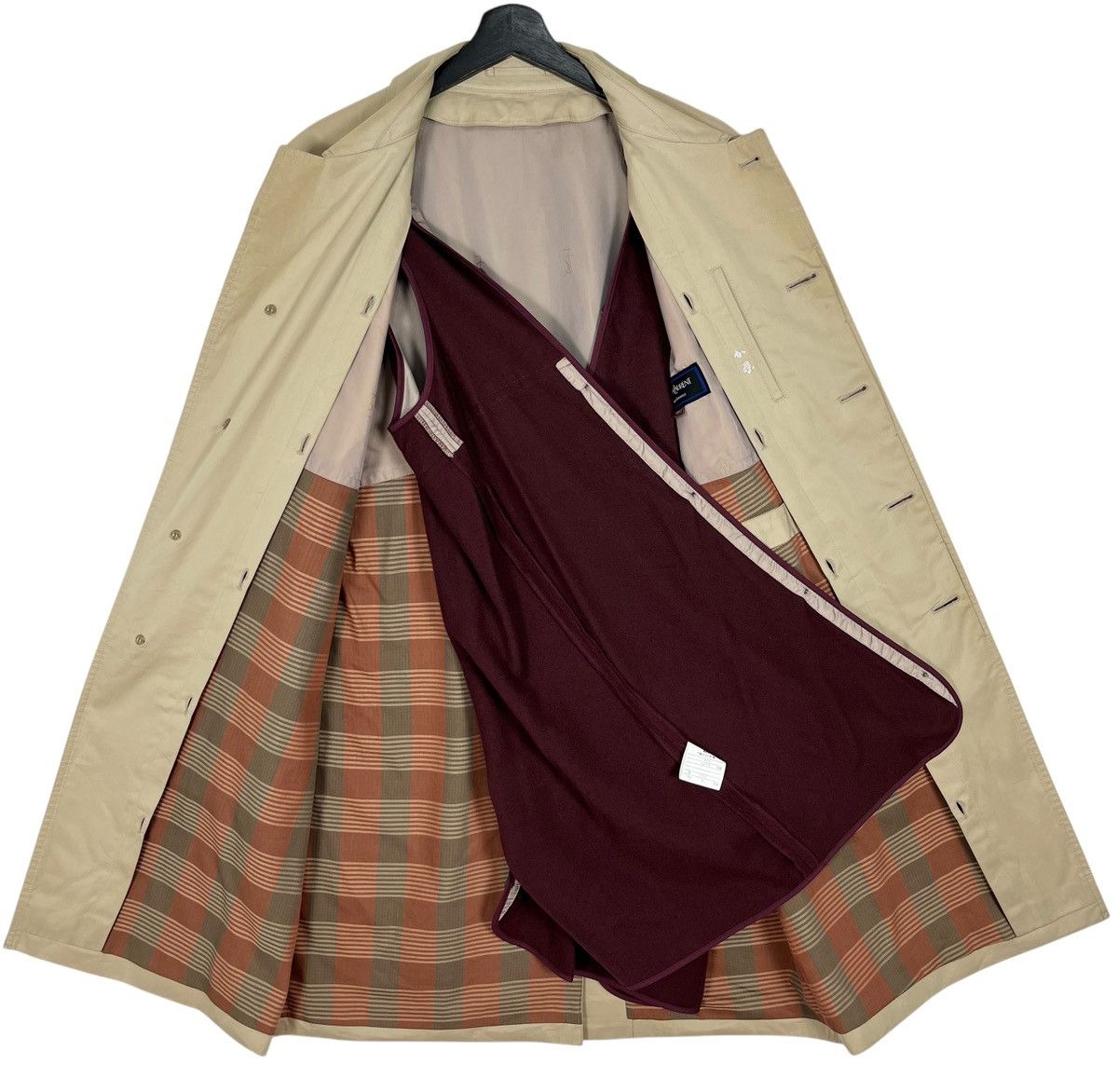 Designer × Yves Saint Laurent YSL Yves Saint Laurent Diffusion Hommes Trench Coat Size US S / EU 44-46 / 1 - 10 Thumbnail