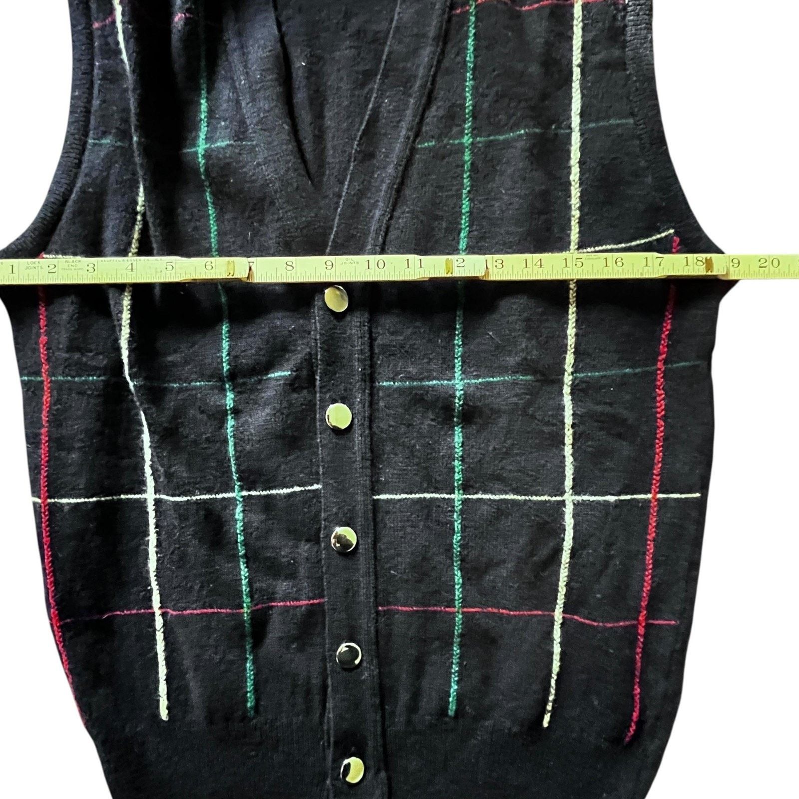 Other VTG Lord Jeff Lambswool Vest Med Plaid Button Up Ireland 90s Size US M / EU 48-50 / 2 - 9 Thumbnail