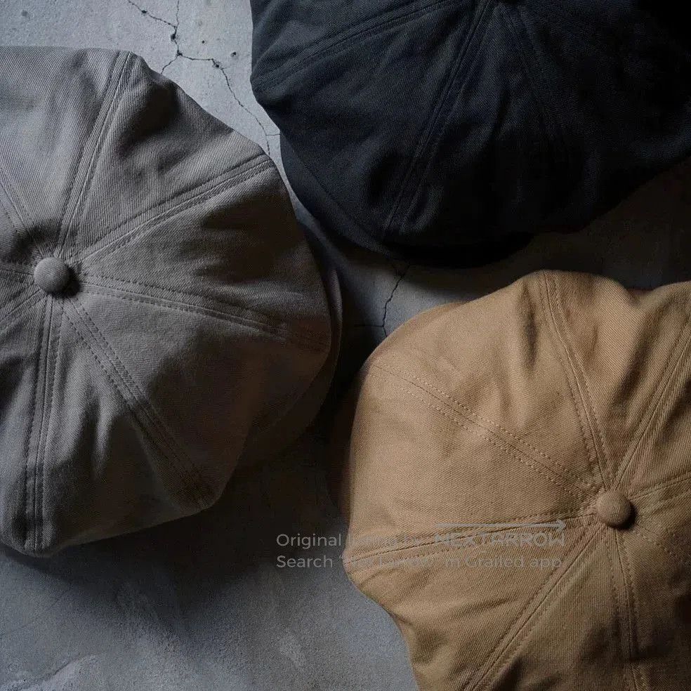THE H.W.DOG&CO. H.W.DOG Cotton Octagonal Newsboy Hat. Size ONE SIZE - 1 Thumbnail