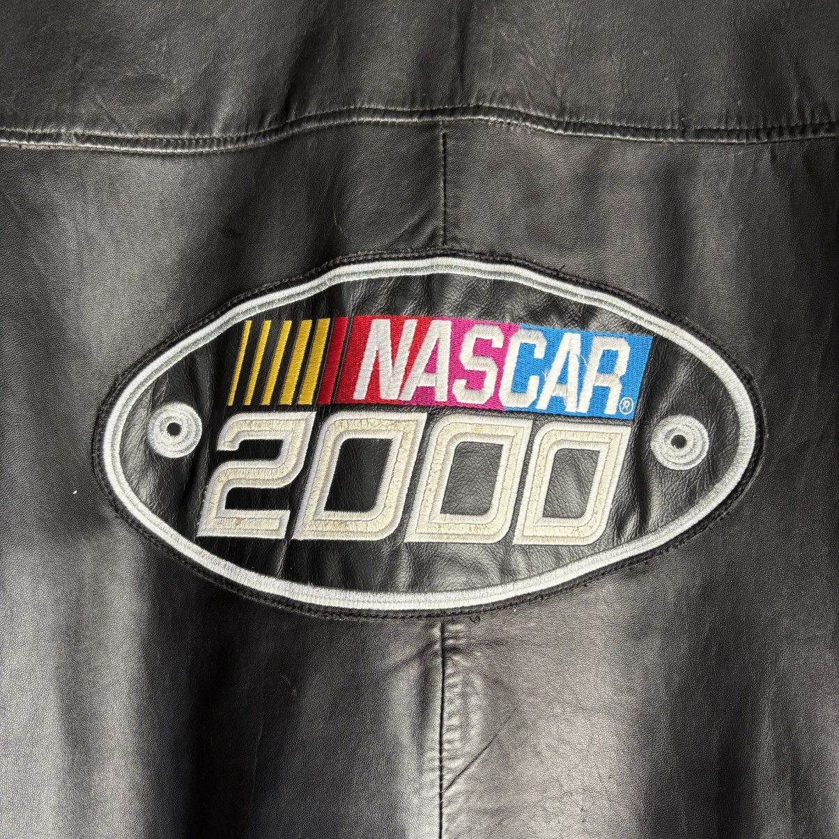 NASCAR Vintage Men’s Sz 2XL Nascar 2000 Genuine Leather Jacket Size US XXL / EU 58 / 5 - 6 Thumbnail