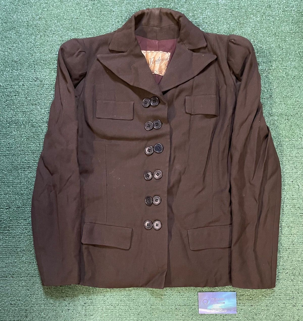 Other Vintage 1940s Rosee bonderson brown blazer Size 38S - 1 Thumbnail