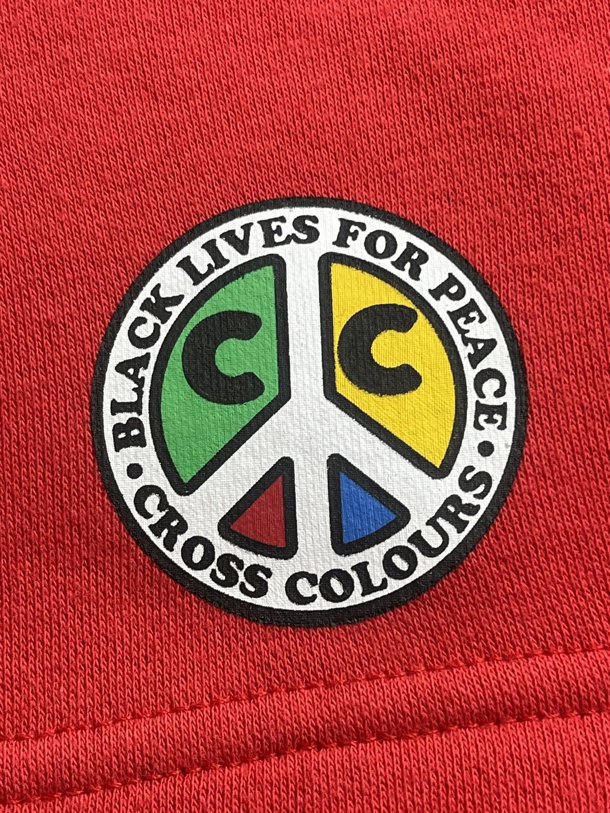 Cross Colours Cross Colours Black Lives for Peace Shorts - (Size Small) Size US 32 / EU 48 - 2 Thumbnail