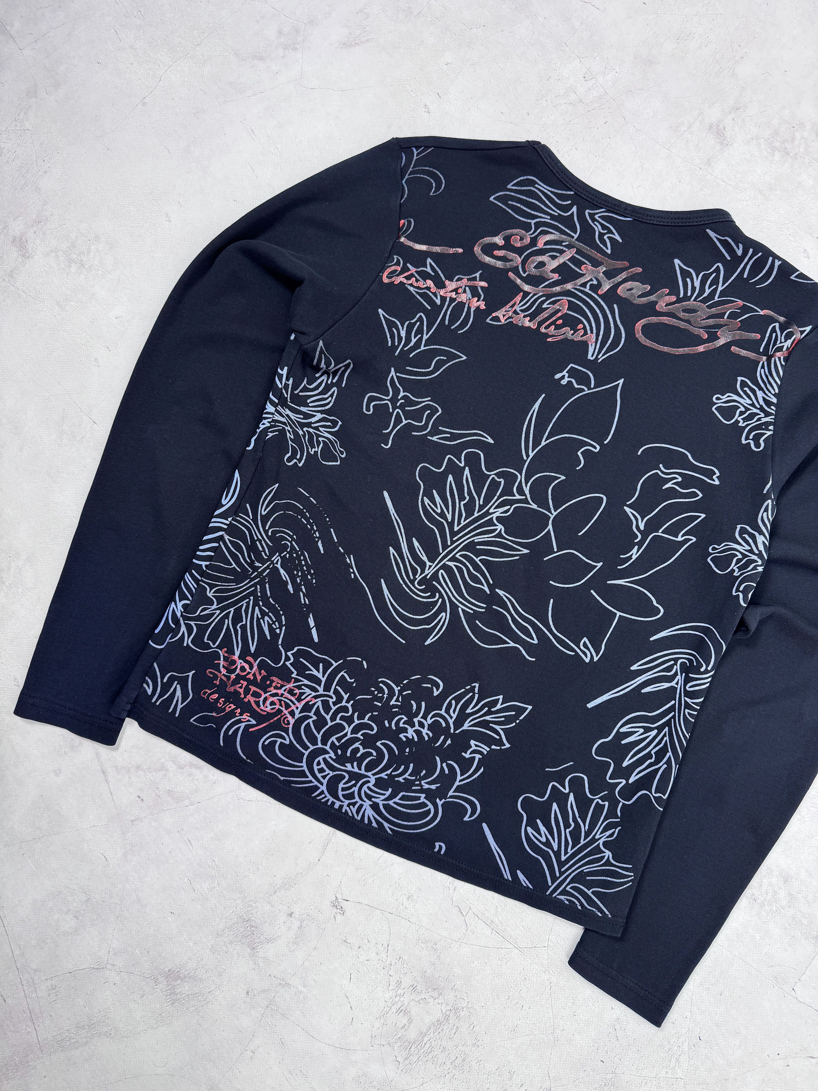 Christian Audigier Ed Hardy by Christian Audigier T-Shirt LS WILD LOVE Size M / US 6-8 / IT 42-44 - 13 Thumbnail
