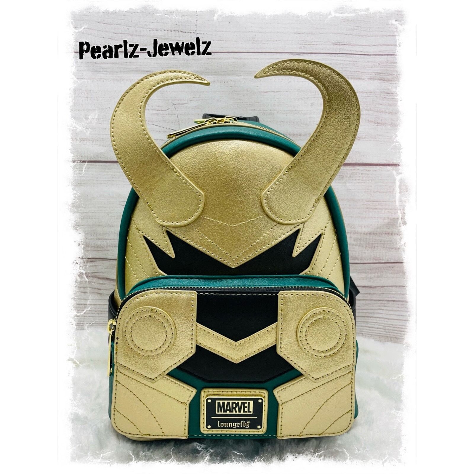 Disney Loungefly Marvel Thor Loki Helmet Figural Cosplay Mini Backp Size ONE SIZE - 1 Thumbnail