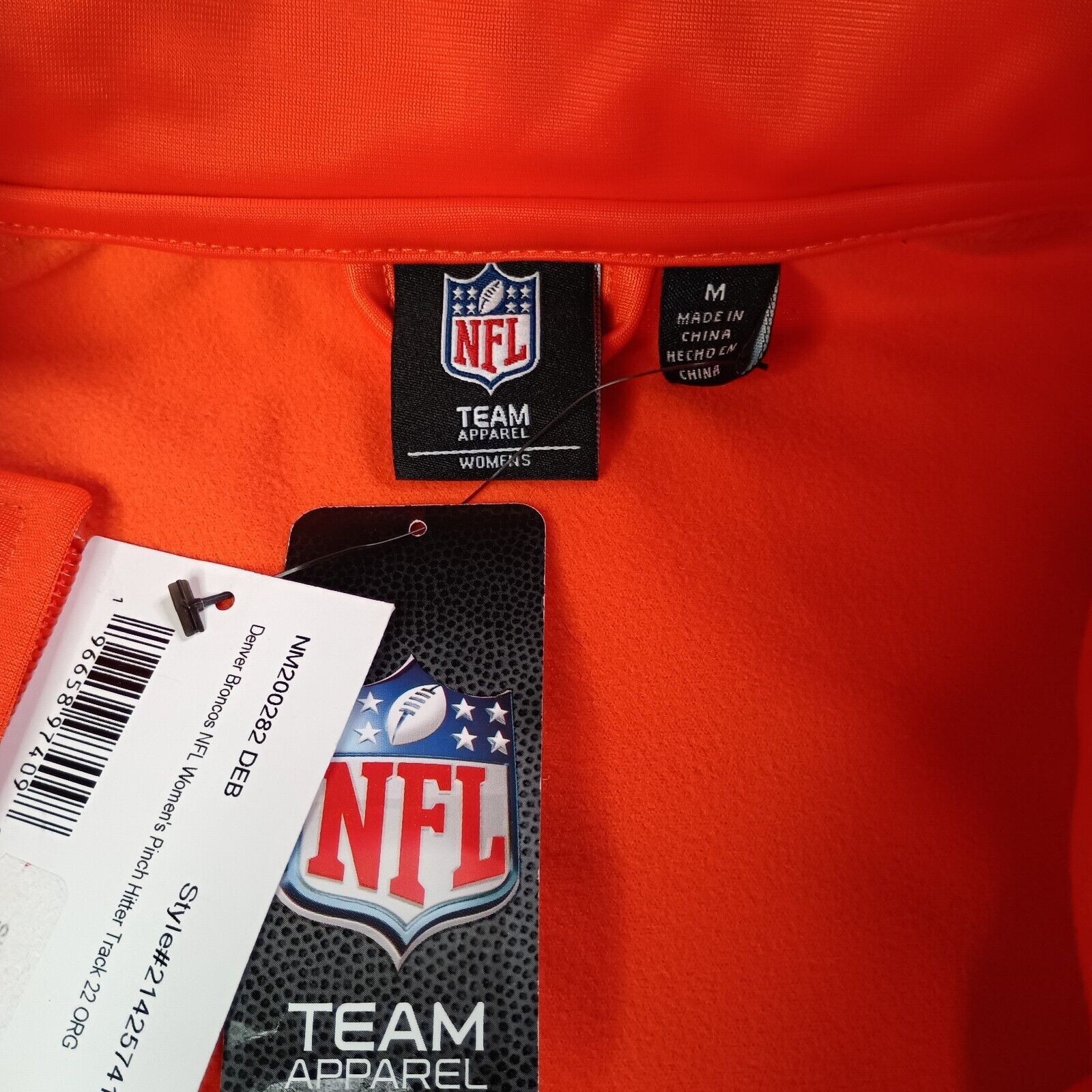 NFL Denver Broncos Jacket Women's M NFL Track Full Zip Orange Size M / US 6-8 / IT 42-44 - 5 Thumbnail