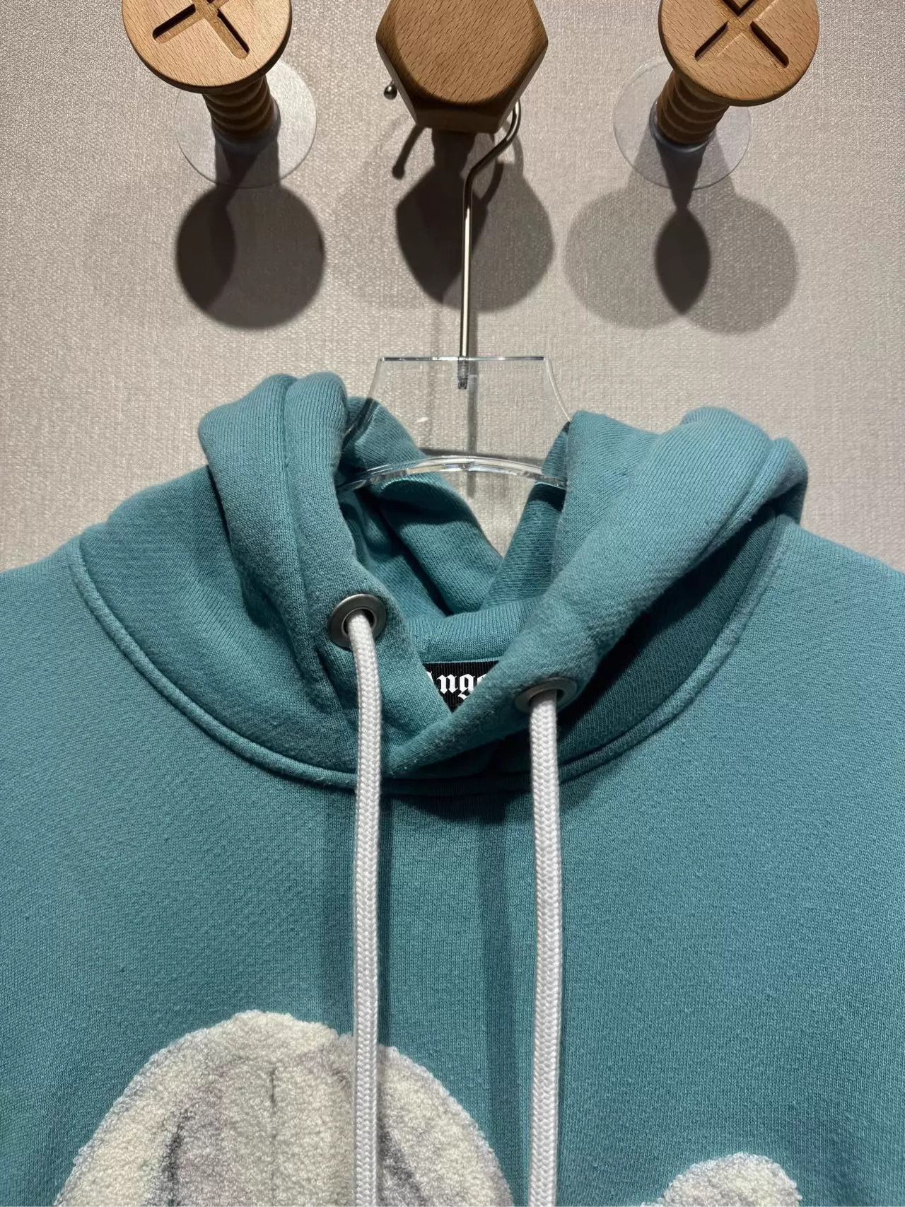Palm Angels Palm Angels Lake Blue Bear Hoodie L 99 New Worn Size L / US 10 / IT 46 - 3 Thumbnail