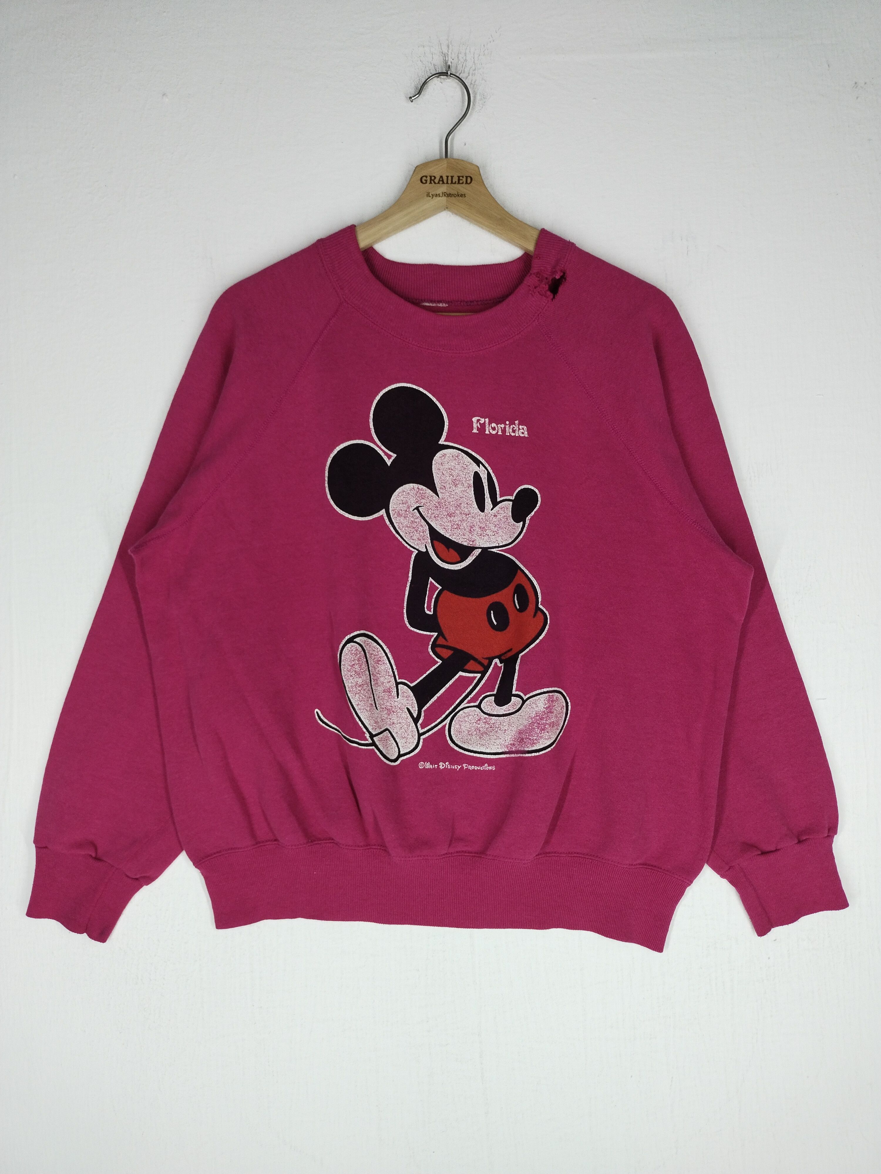 Mickey Mouse Vtg Mickey Mouse Florida Sweatshirt Size US L / EU 52-54 / 3 - 1 Thumbnail