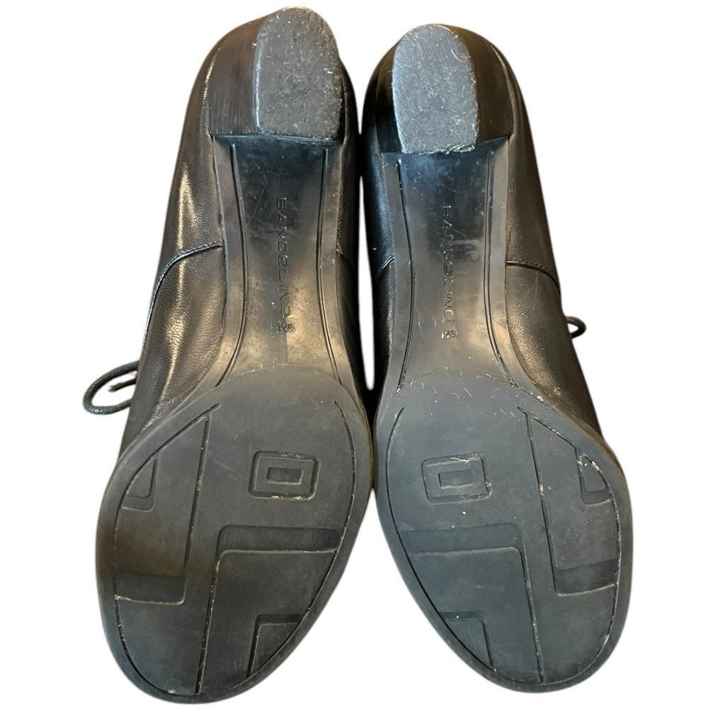 Vintage 90s Bandolino Leather Lace Up Oxford Loafers Block Heels 9 Size US 9 / IT 39 - 8 Thumbnail