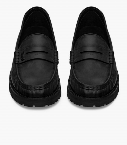 Saint Laurent Paris o1bcso1str0724 Loafer in Black Size US 13 / EU 46 - 3 Thumbnail